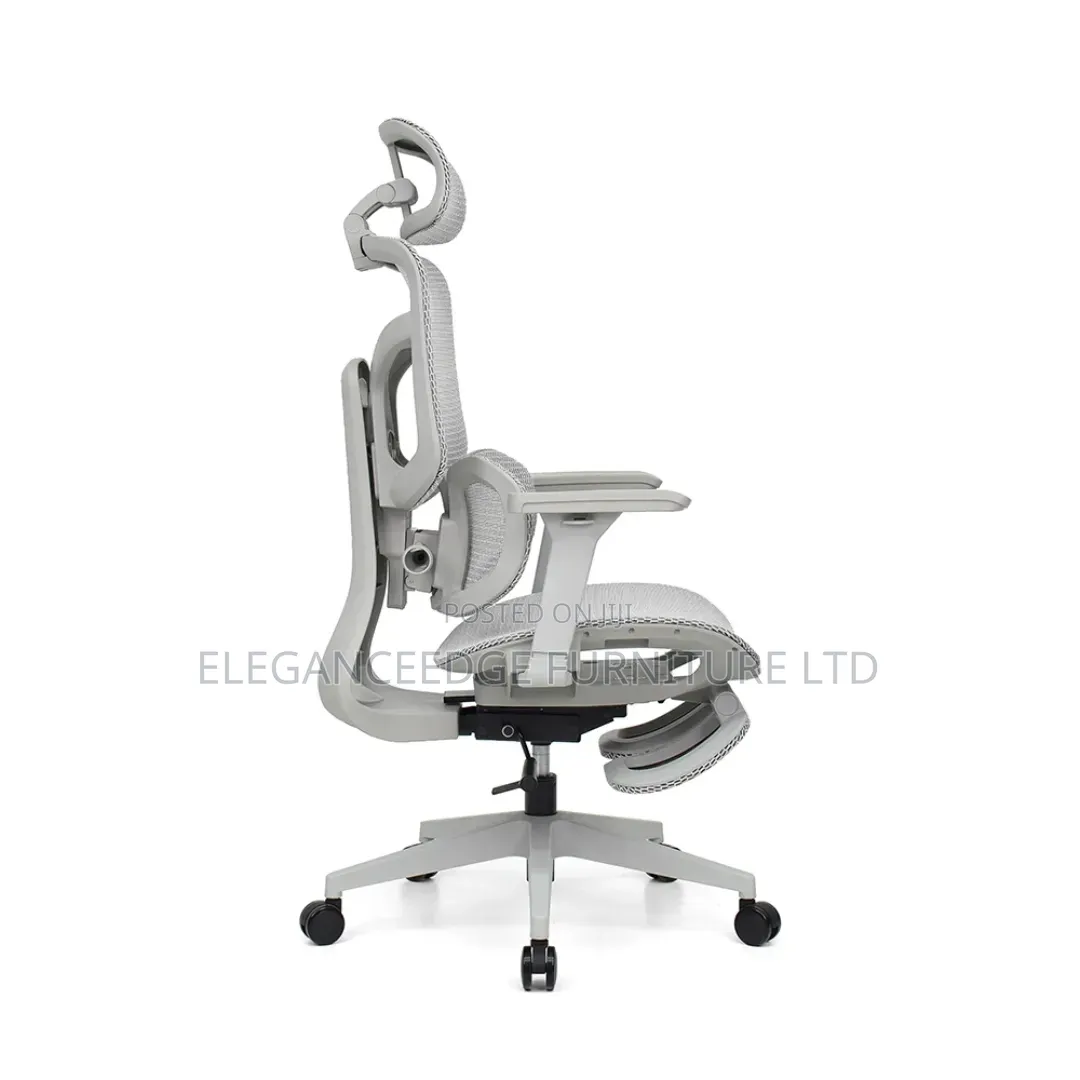 Ergonomic Mesh Executive Chair With Leg Rest