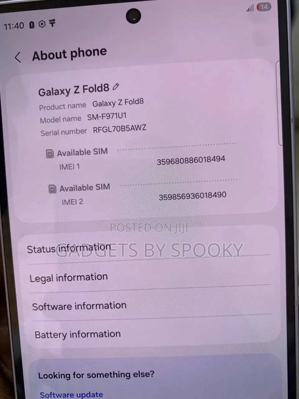 Samsung Galaxy Z Fold8 1 TB Purple