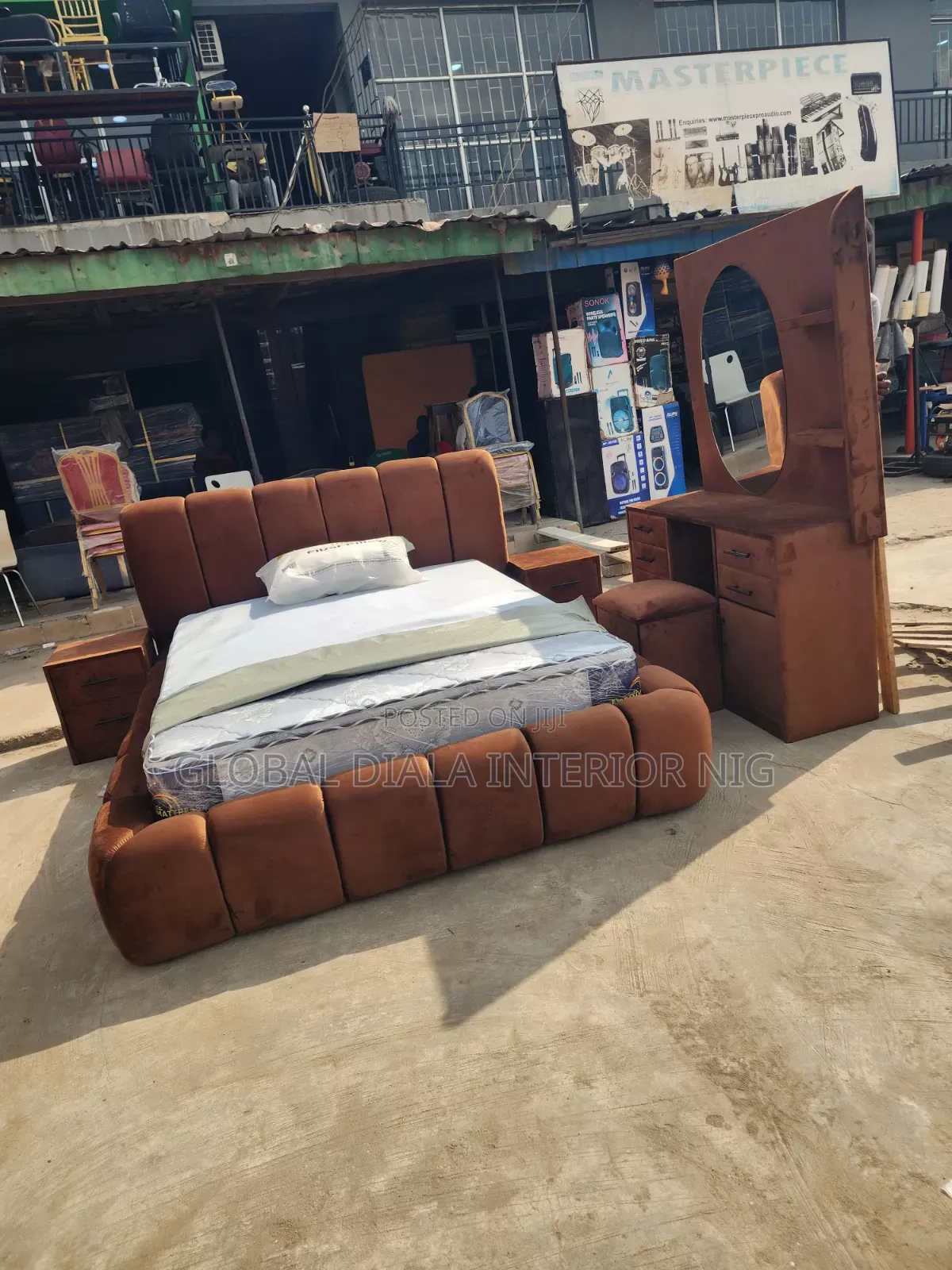 Modern 6by6 Velvet Bedframe Set
