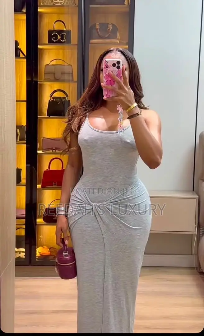 Sleek Knot-Front Bodycon Deess