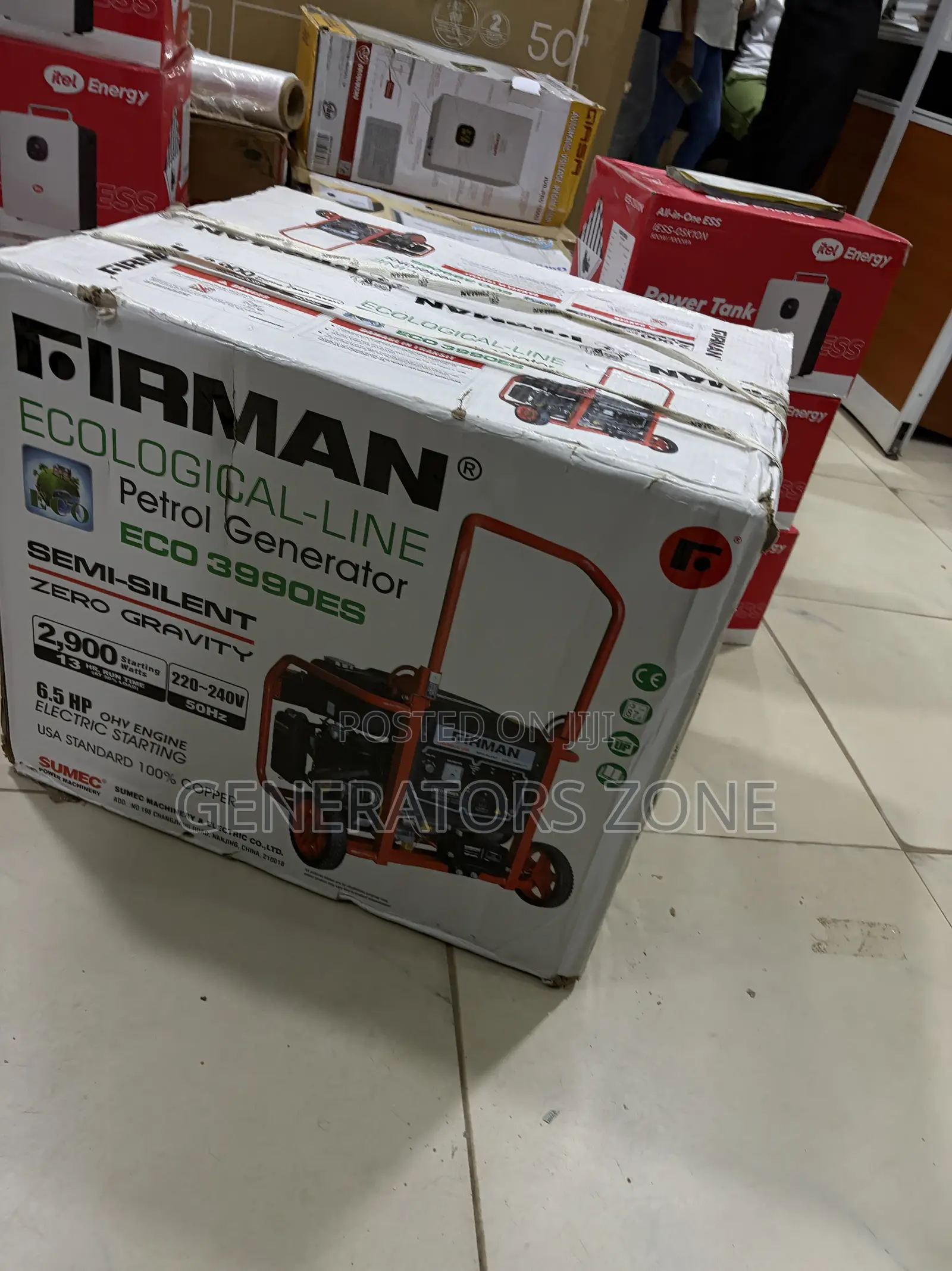 SUMEC Firman 4.8kva ECO3990ES 15-Litre Fuel Tank Generator