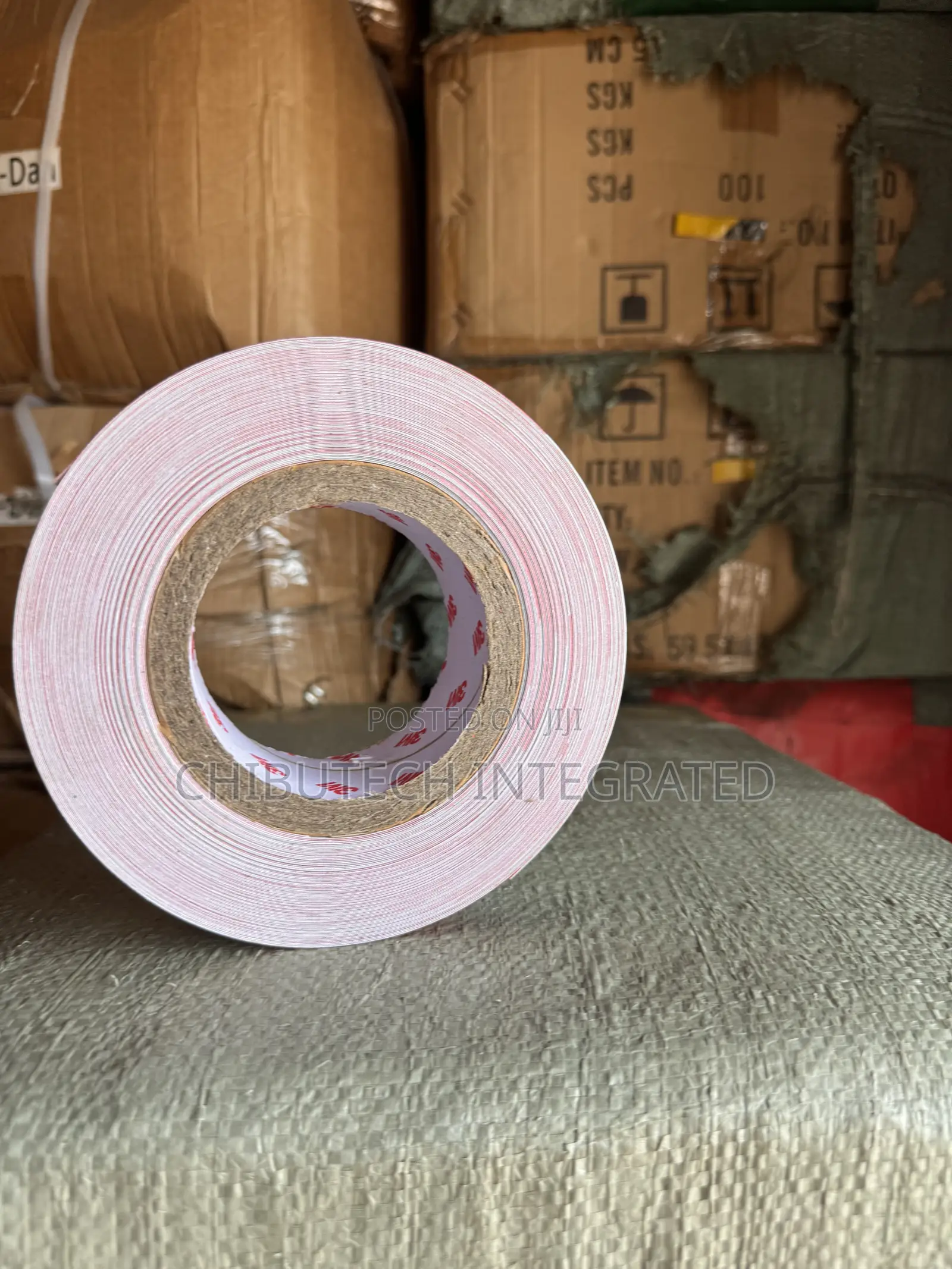 Roll of 3M Red and White Reflective Safety Tape