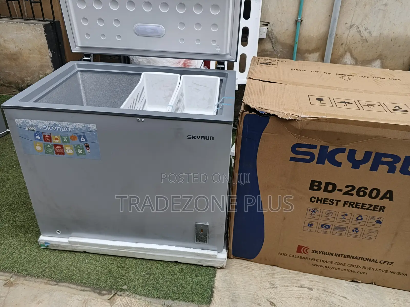 Skyrun BD-260A Chest Freezer – 260L Spacious Frozen Food Storage