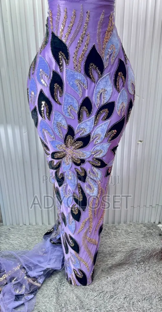 Quality Hand Beaded Velvet Lace