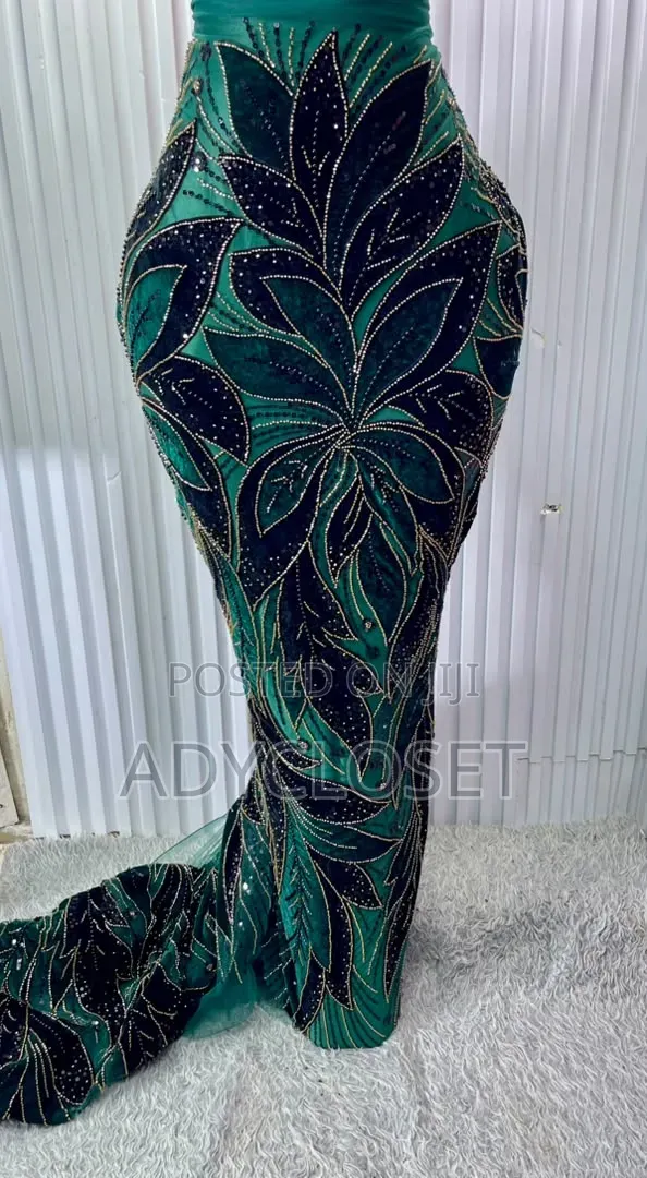 Luxury Hand Beaded Velvet Lace