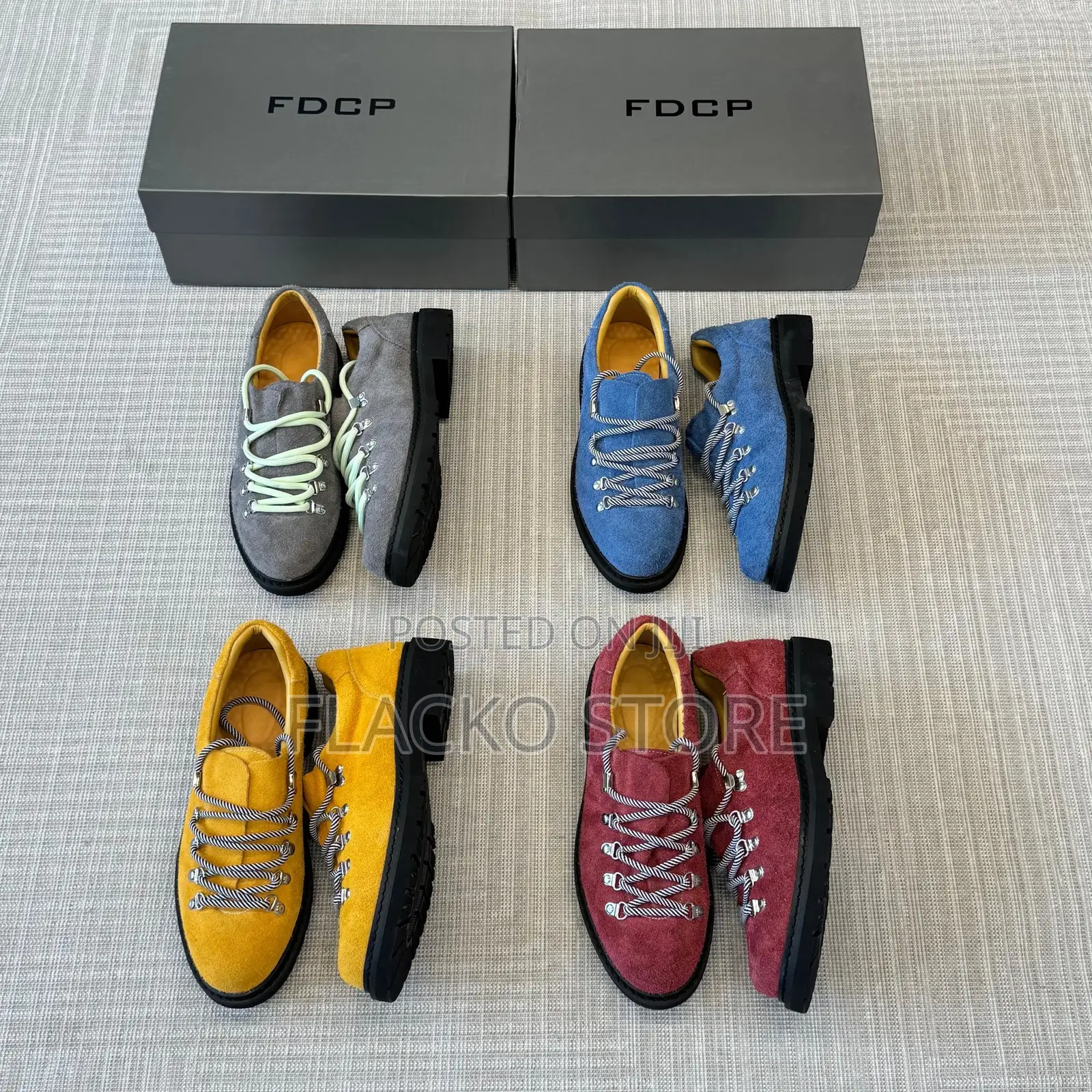 High Quality Premium Circle Cage Mountain Derby Shoes