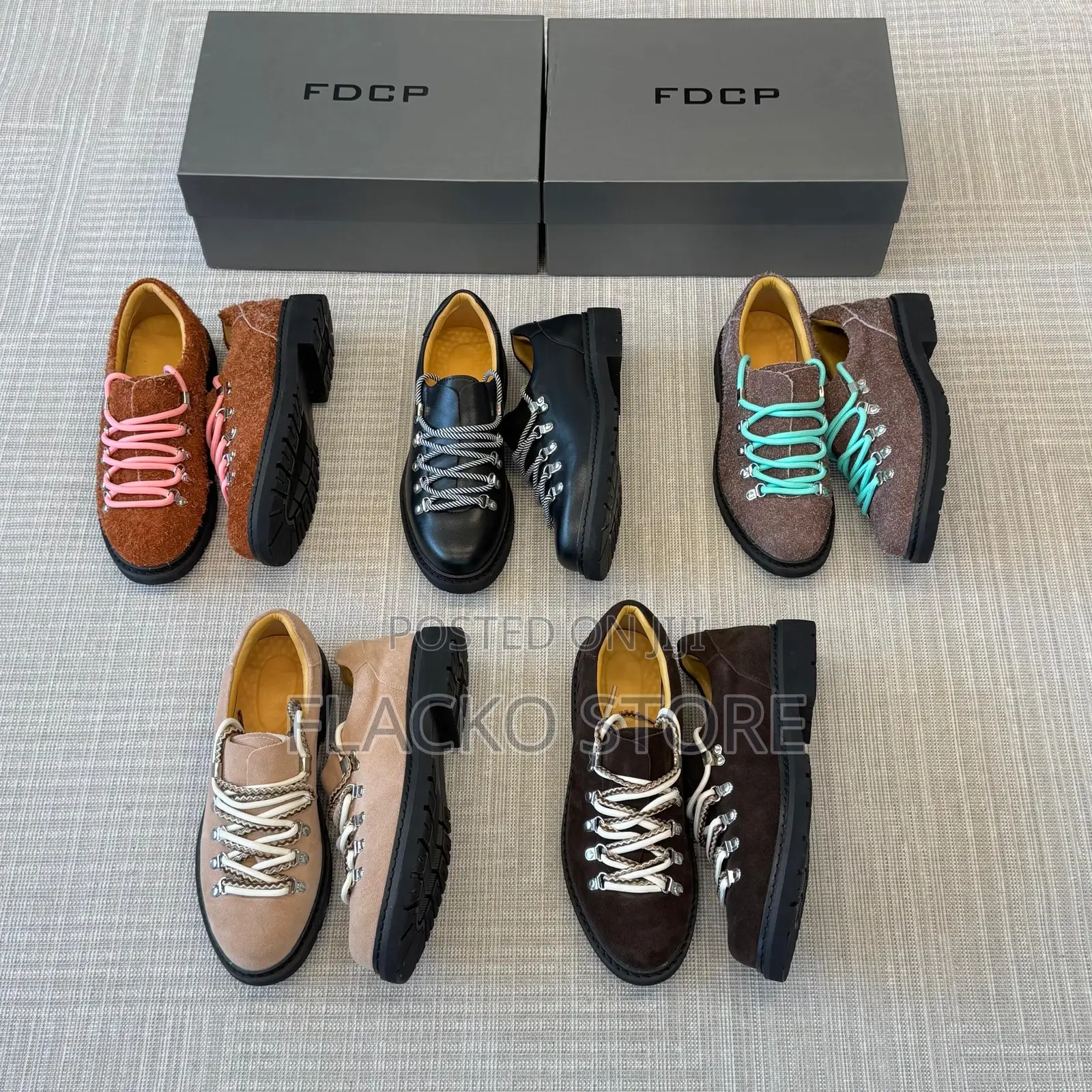 High Quality Premium Circle Cage Mountain Derby Shoes