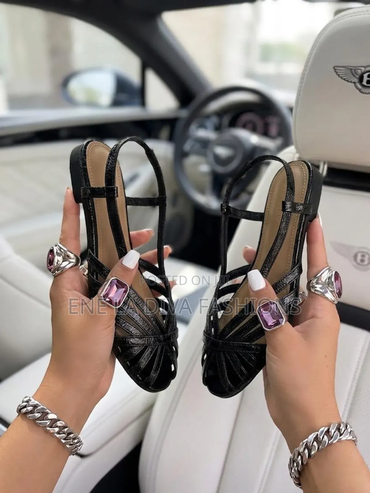 Metallic Fashion Wrap Sandals