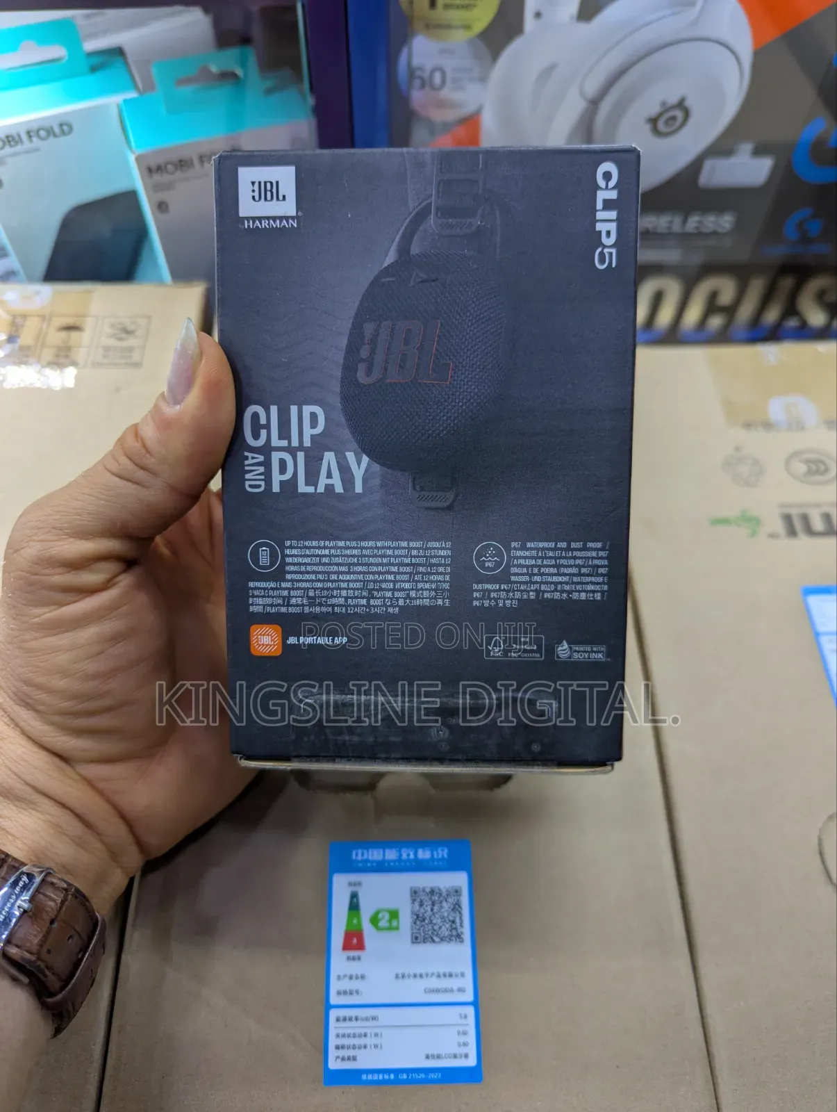 JBL Clip 5 Portable Bluetooth Speaker (Open Box)