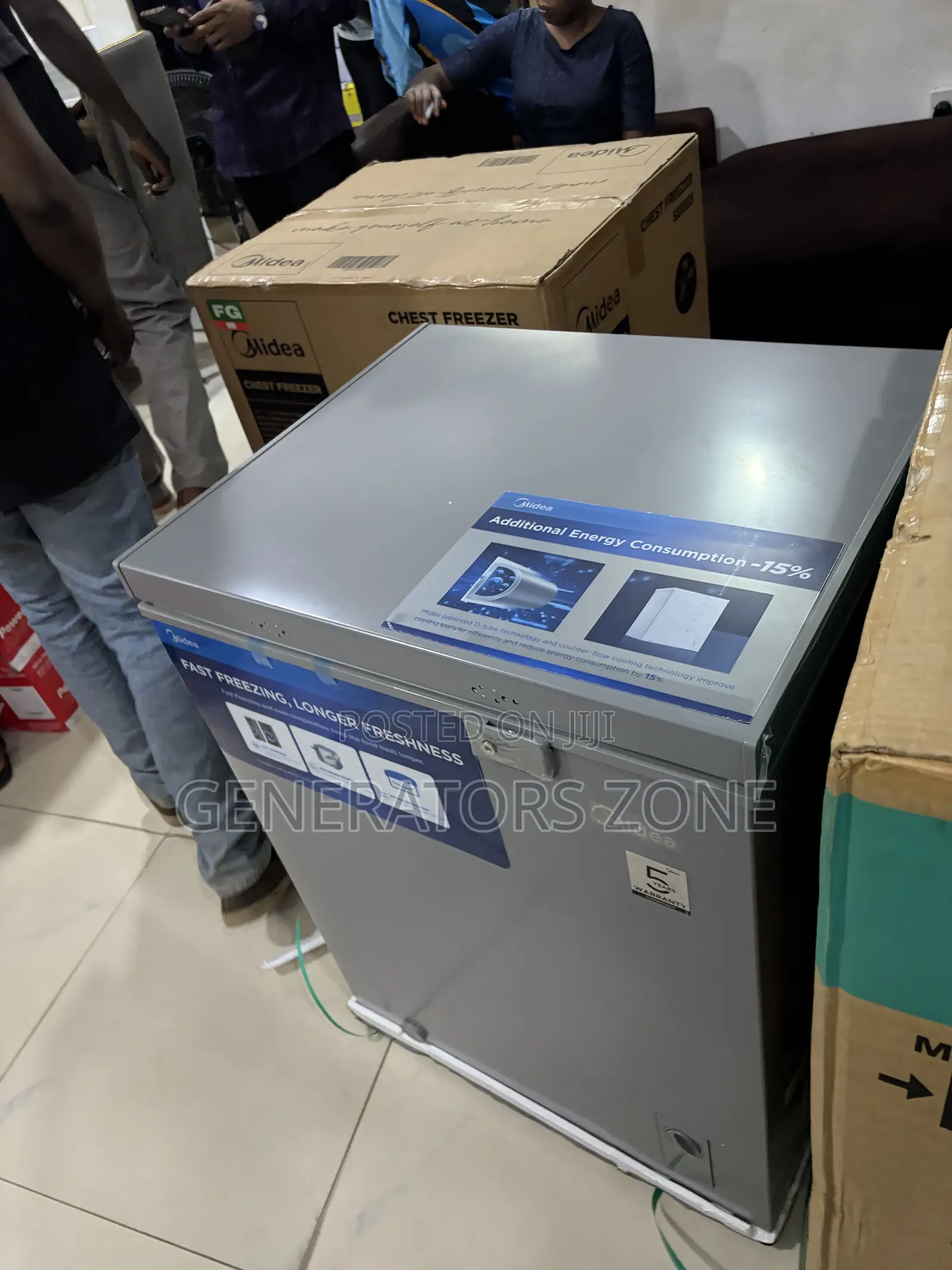 Midea MDRC207FZG43NGG Chest Freezer With Basket