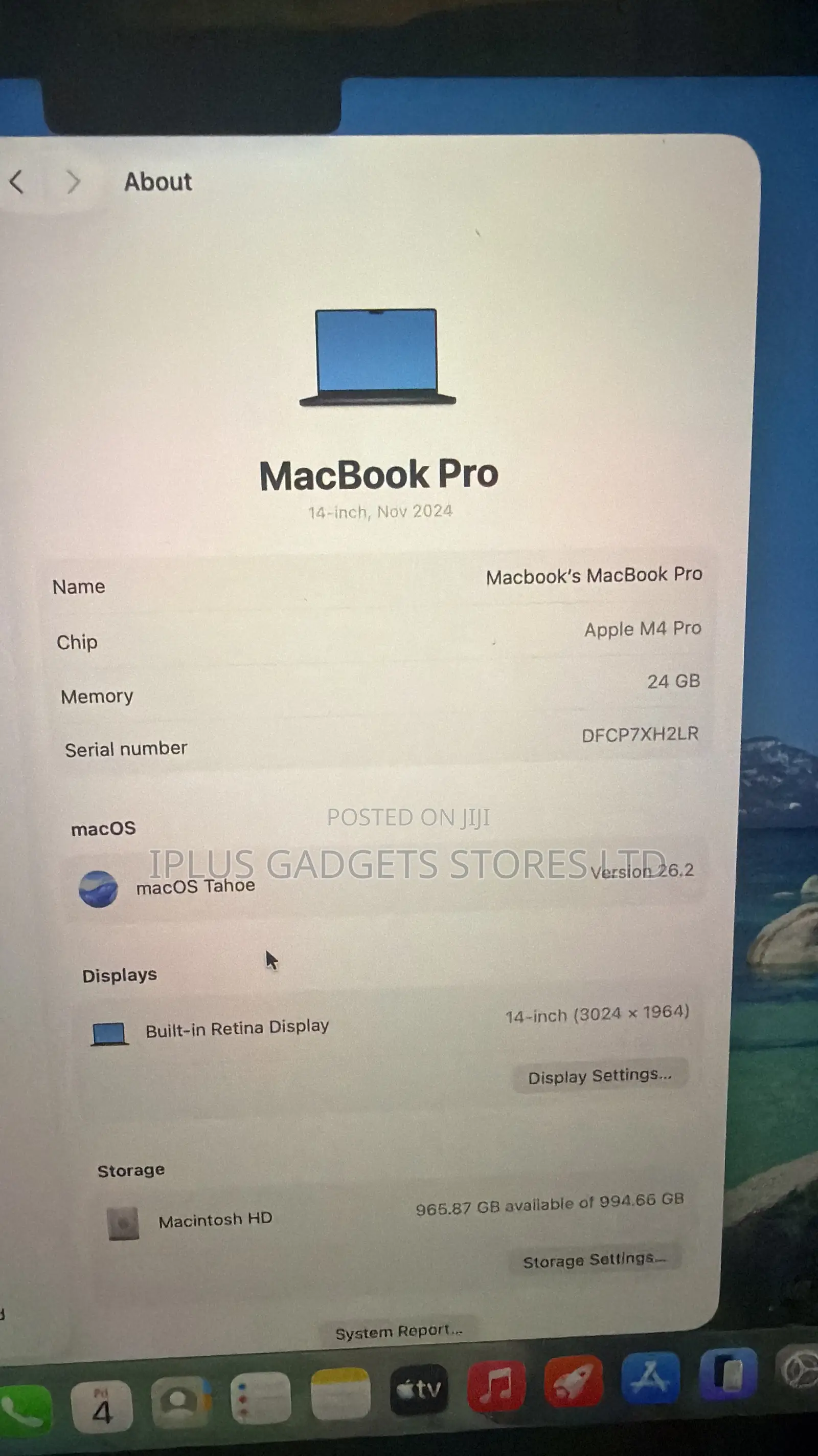 Laptop Apple MacBook Pro 2024 M4 Pro 24GB Apple M4 Pro SSD 1T