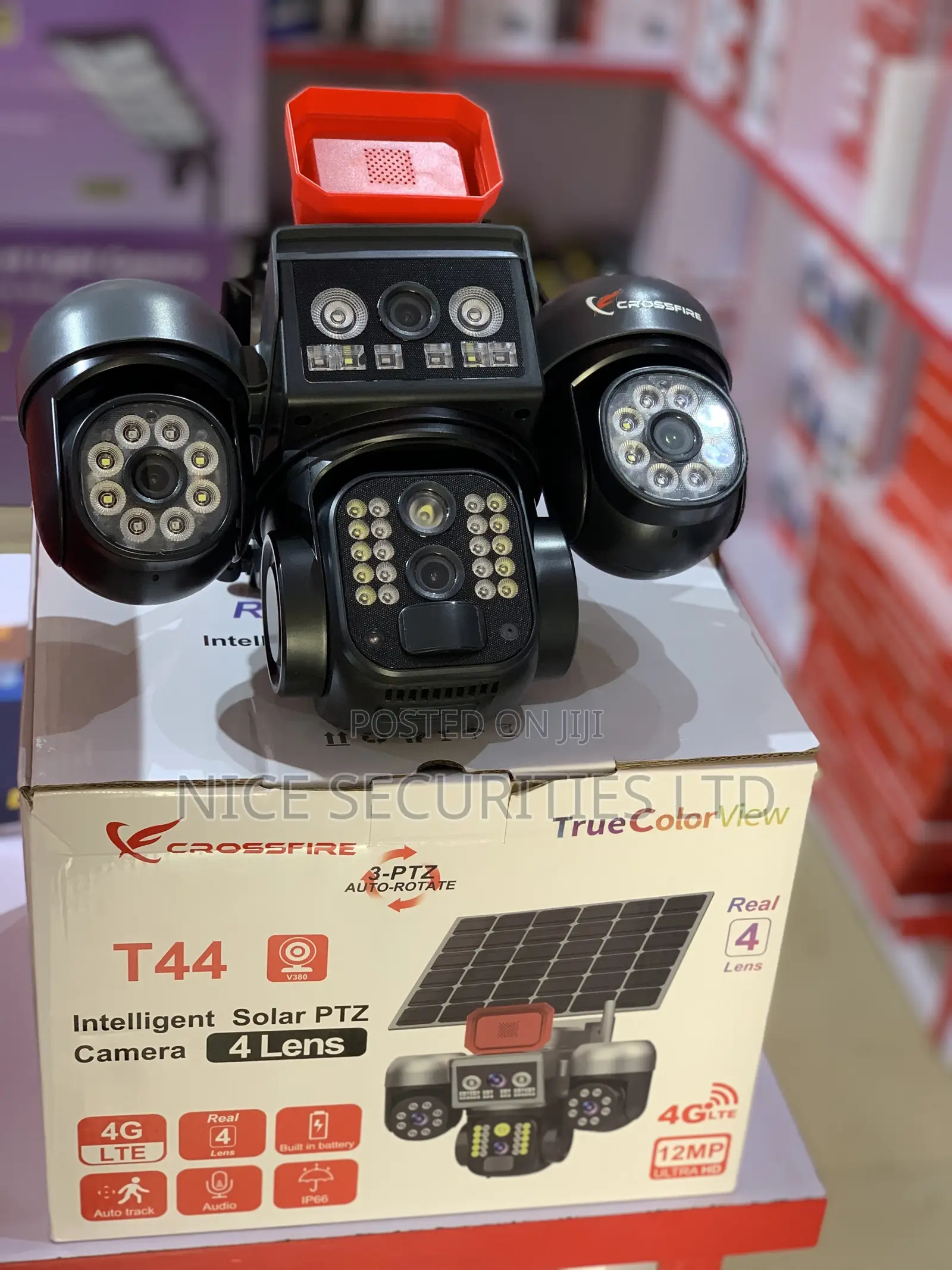 T44 Intelligent Sola PTZ Camera 4 Lens
