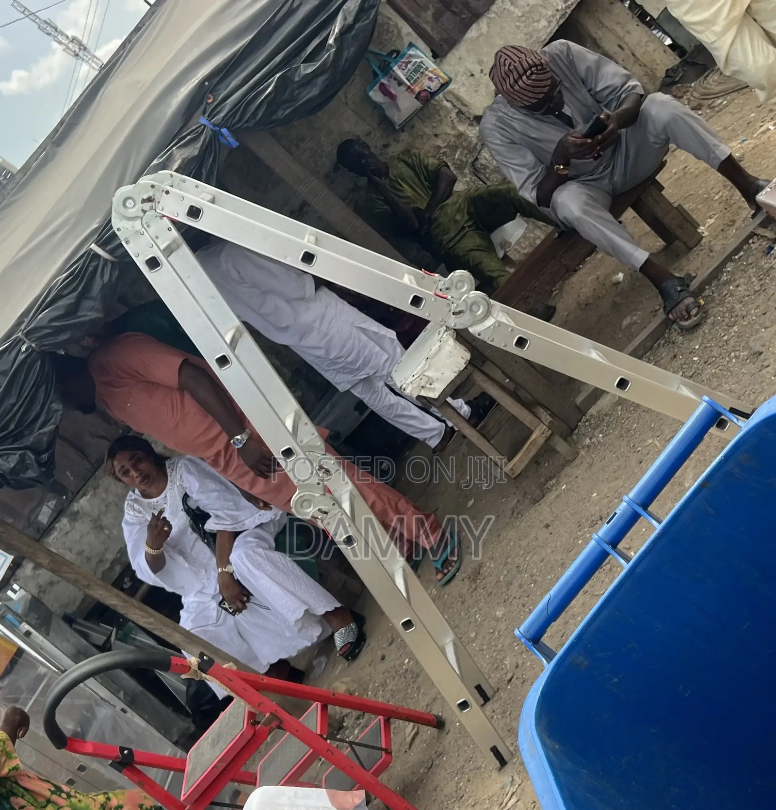 High Quality Aluminum Double-Sided Step or Trestle Ladder
