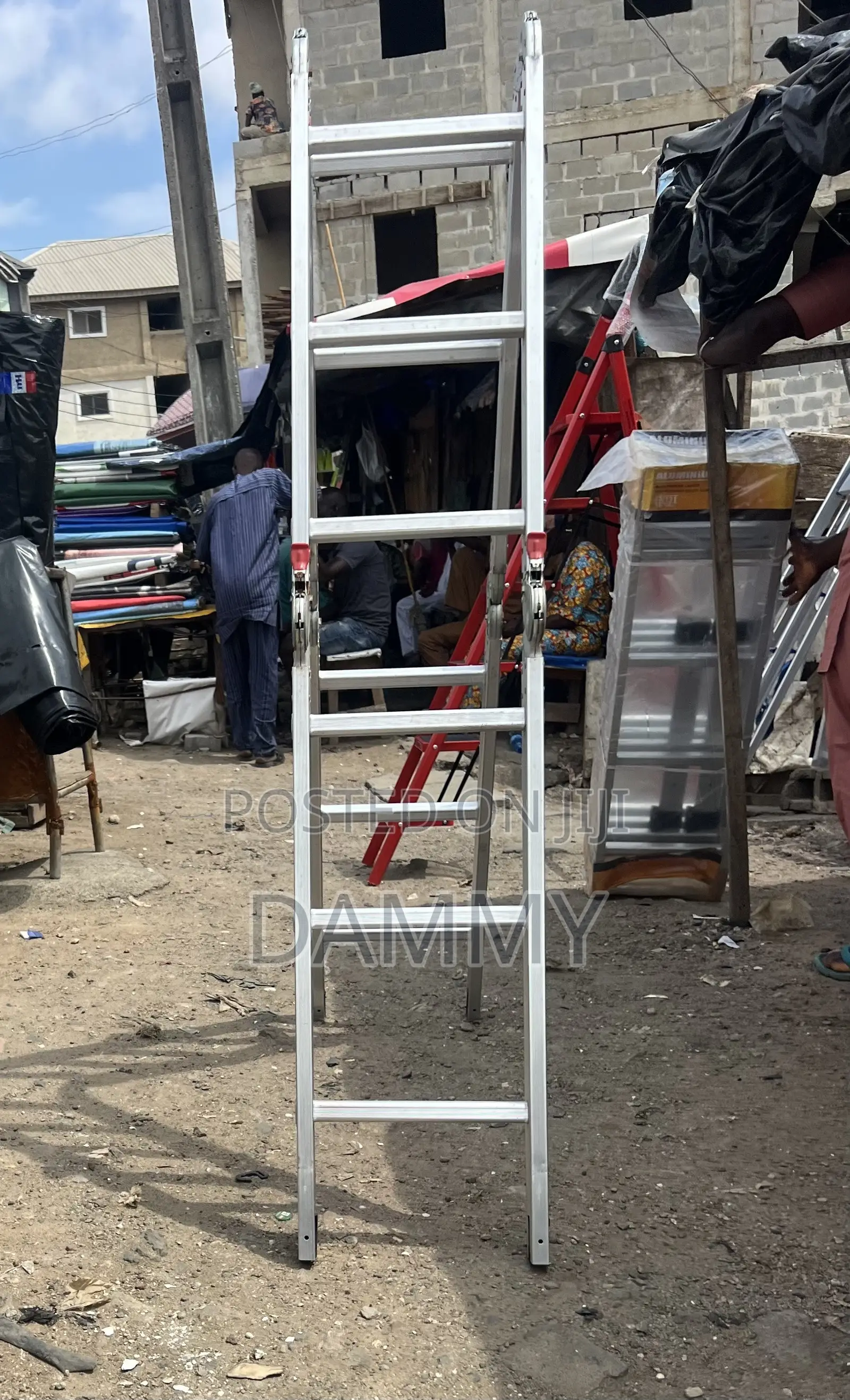 High Quality Aluminum Double-Sided Step or Trestle Ladder