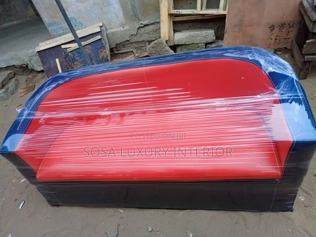 Modern Orange and Red Bucket Sofa Set( 3 Seaters )