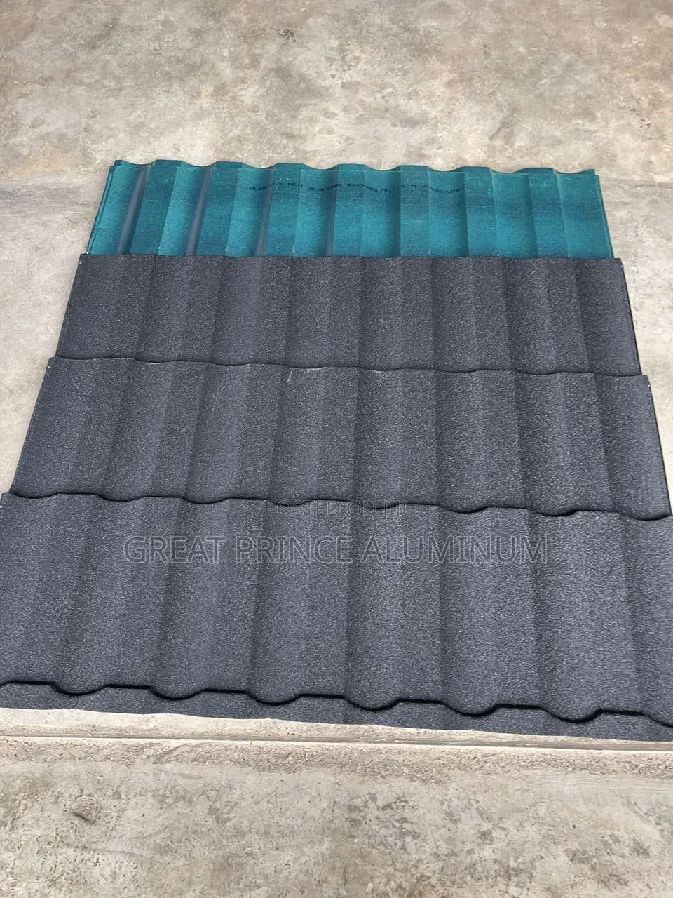 Stone Ties Roofing Sheet Black Bond Single Black and Lead