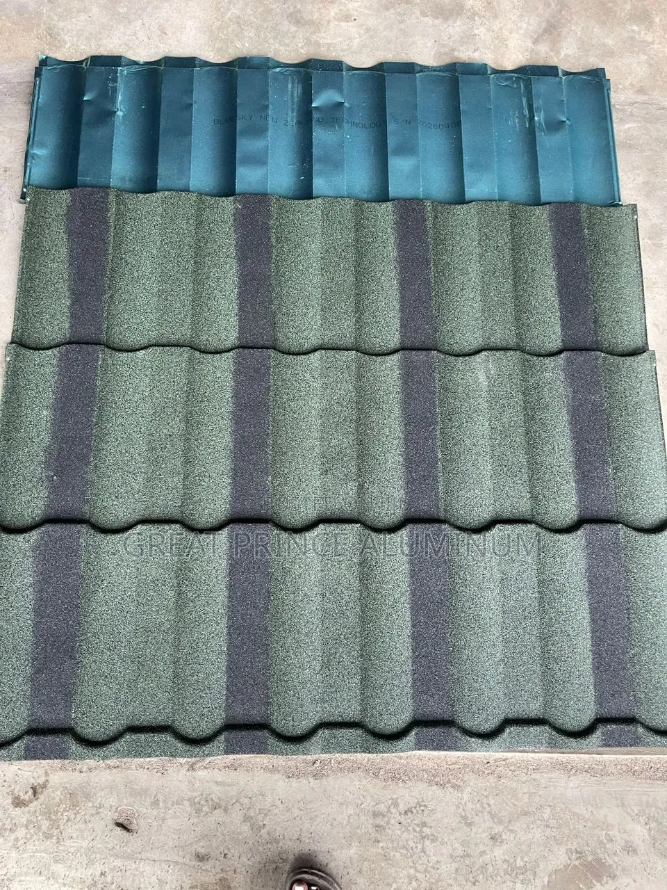 Stone Ties Roofing Sheet Black Bond Single Black and Lead