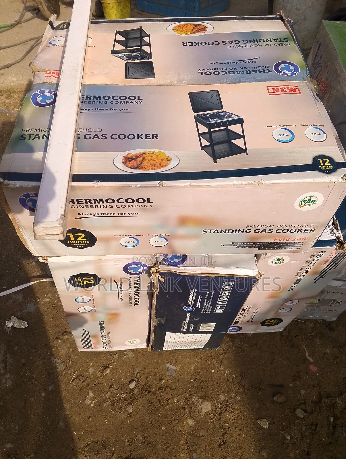 Thermocool Gas Cooker 4 Gas Burners