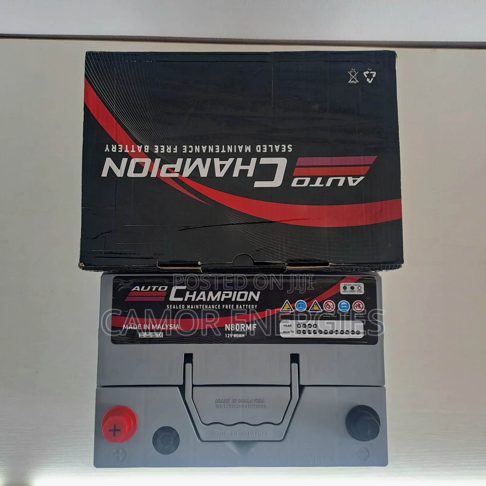 R+ Rear Terminal | Auto Champion 80Ah Battery | 1YR Warranty