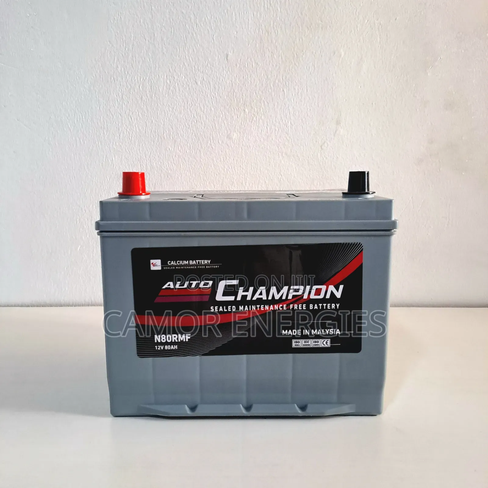 R+ Rear Terminal | Auto Champion 80Ah Battery | 1YR Warranty