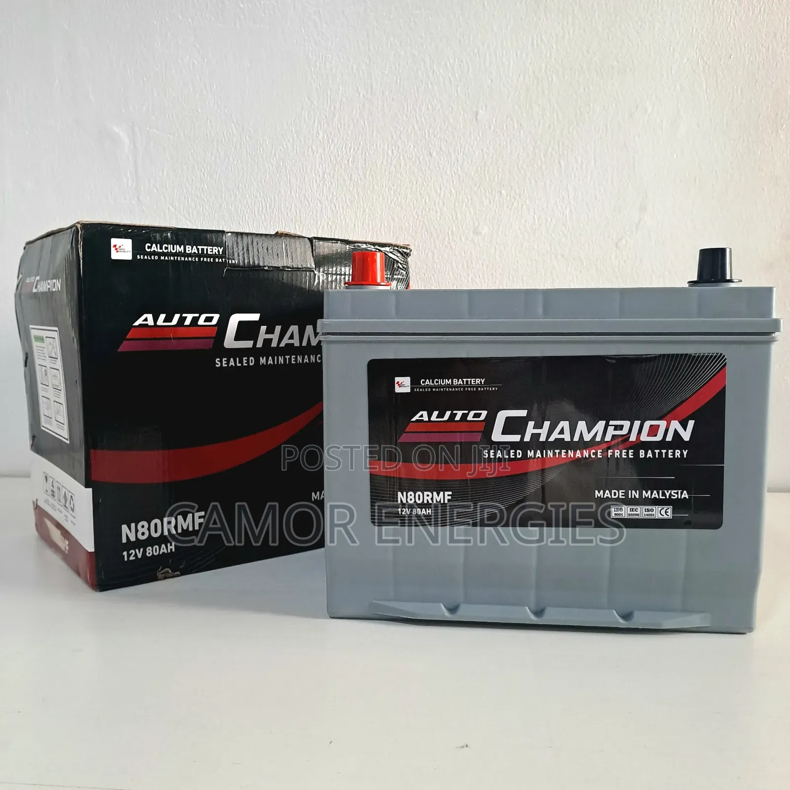 R+ Rear Terminal | Auto Champion 80Ah Battery | 1YR Warranty