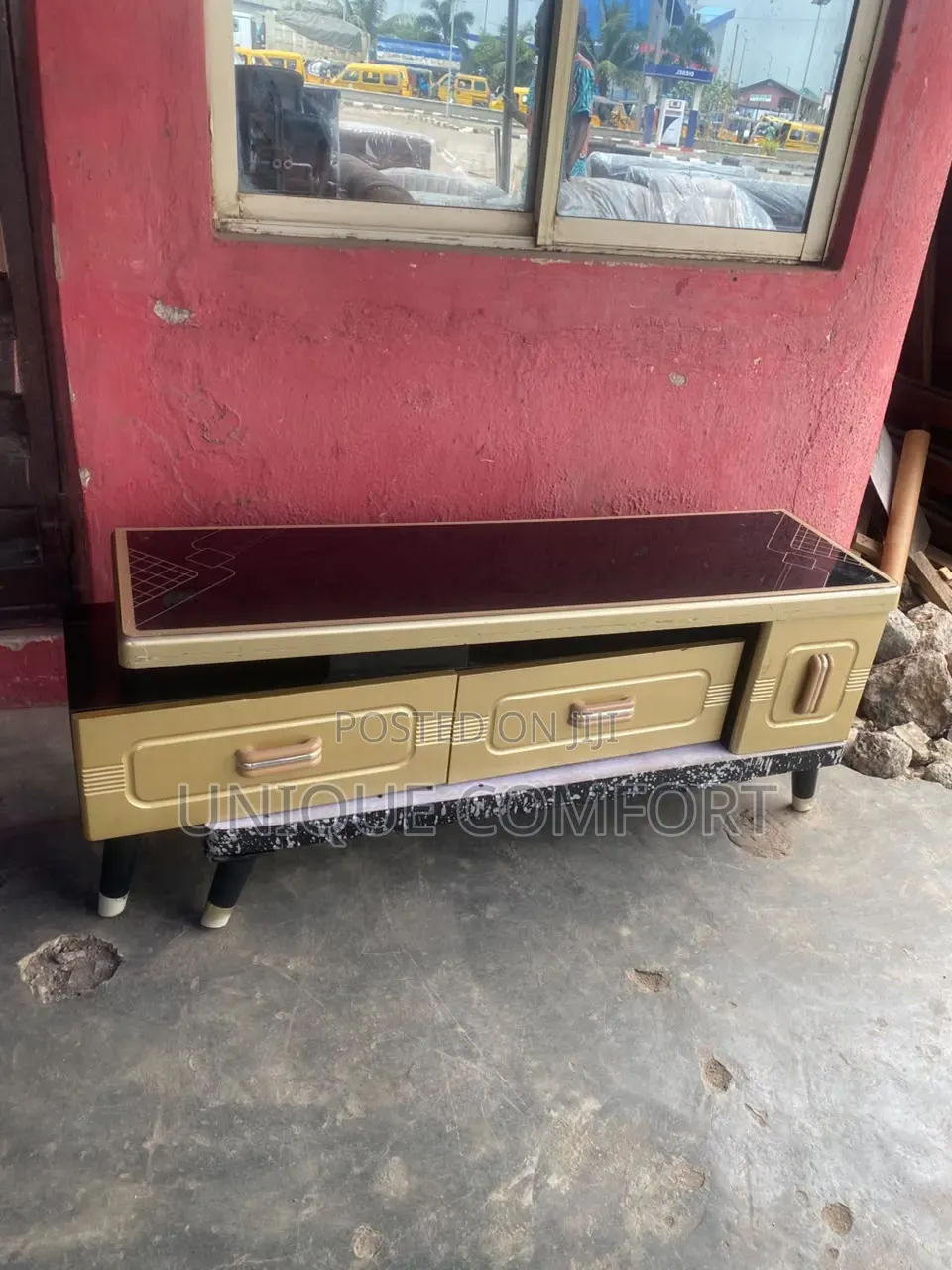 Imported Executive Adjustable TV Stand With Drawers