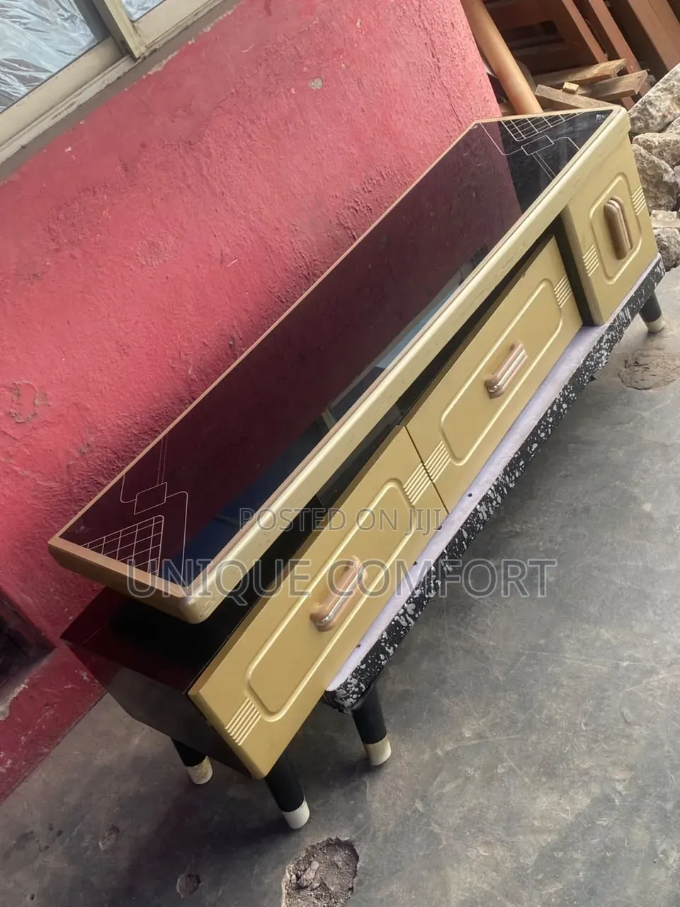 Imported Executive Adjustable TV Stand With Drawers