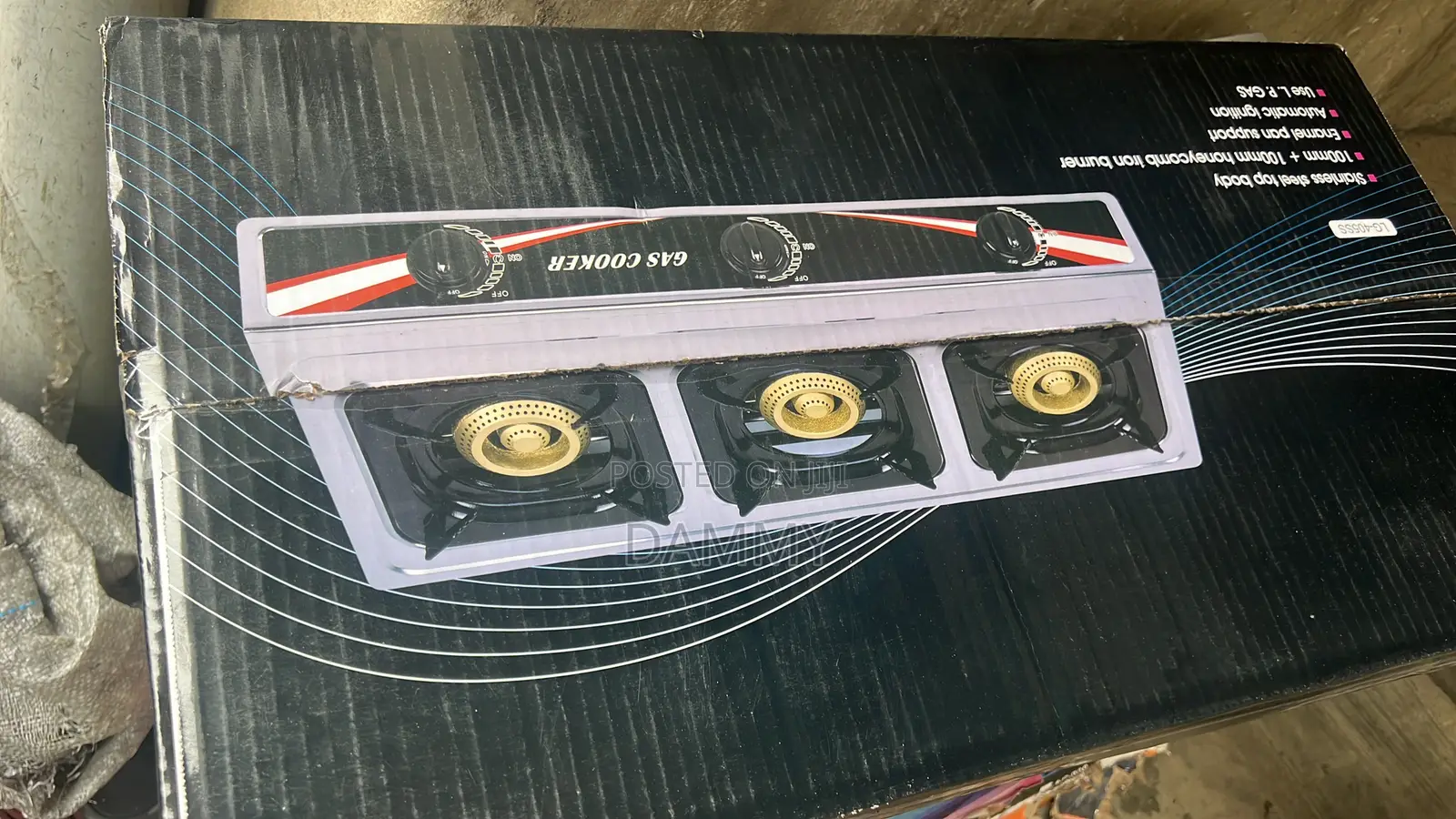 Original 3-Burner Table-Top Gas Cooker
