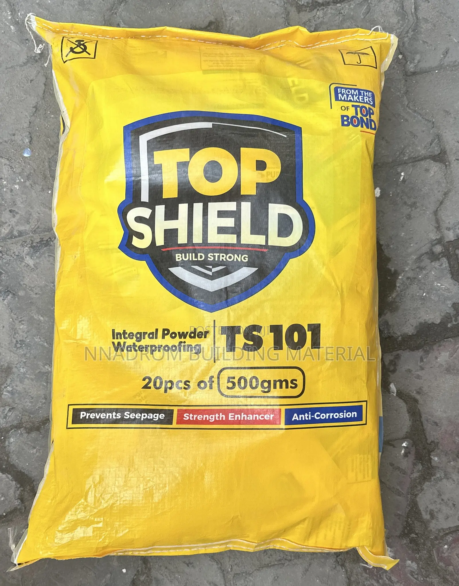 10kg Top Shield TS101 Waterproof Cement (20*500grams)