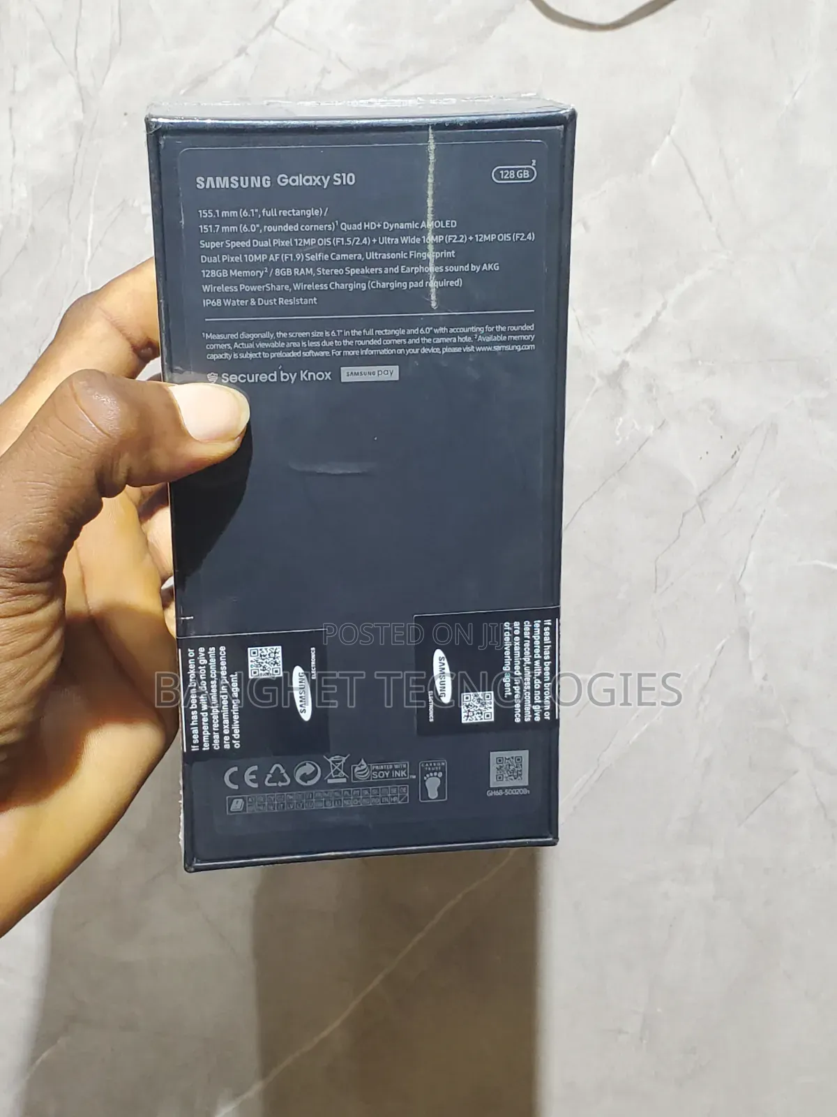 New Samsung Galaxy S10 128 GB Black