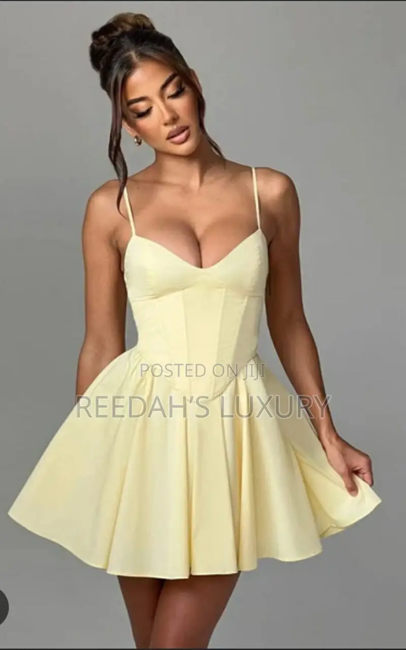 Sunshine Pleated Corset Mini Dress