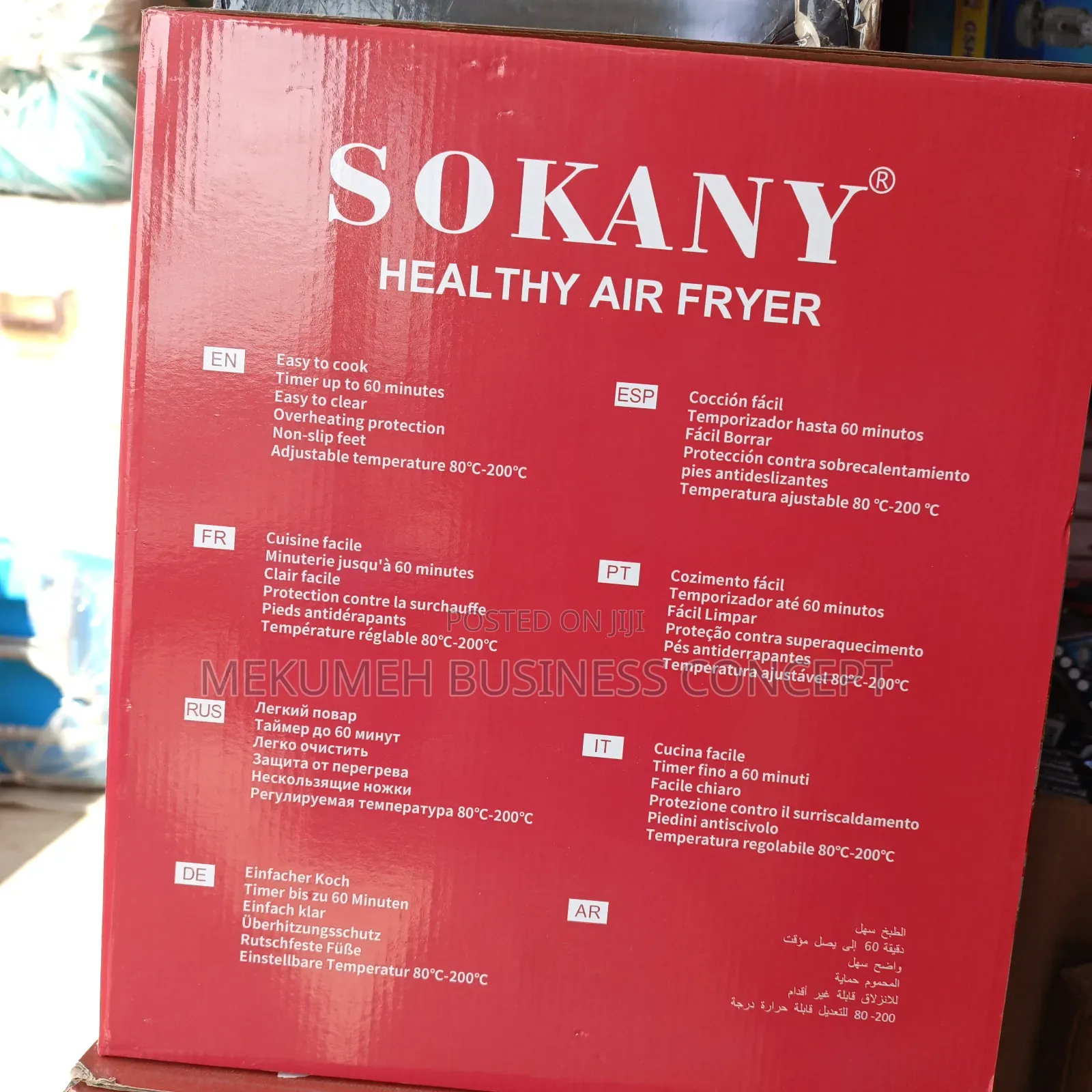 Sokany New Model Digital 8.5 Litres Air Fryer 2000w