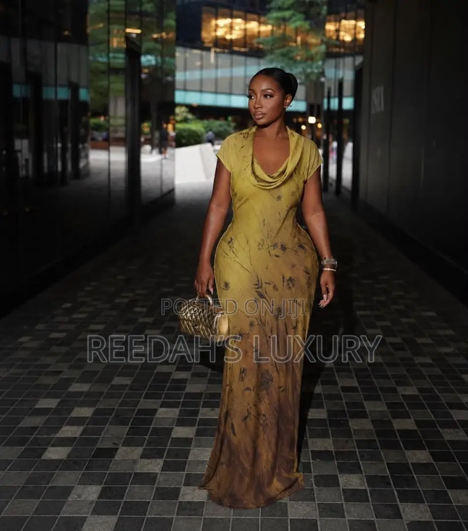 Artistic Botanica Cowl Neck Maxi Dress