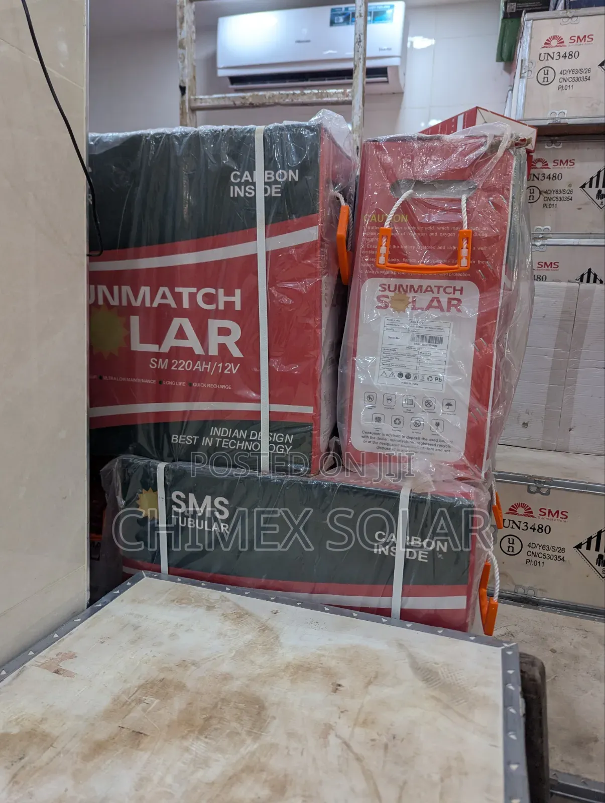 SMS 220Ah 12V Tubular Batteries