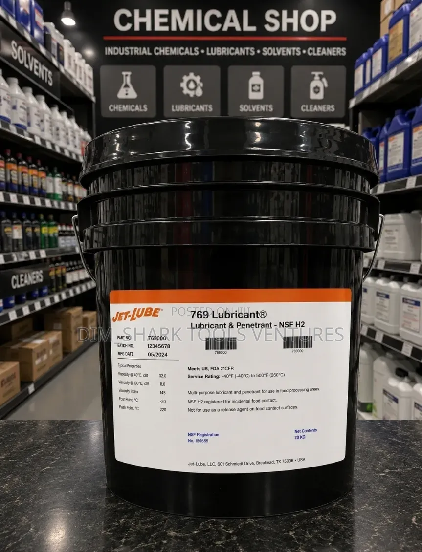 20 Kg Black Plastic Pail of Jet-Lube 769 Lubricant