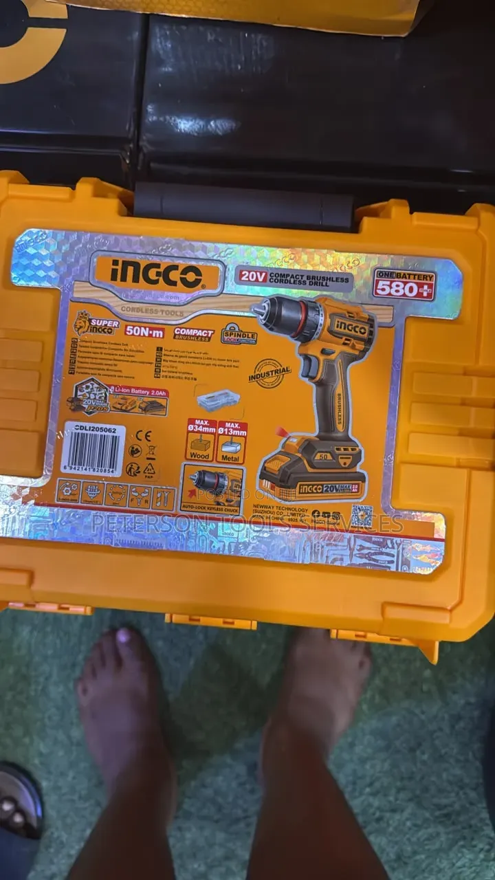 20v Compact Brushless Cordless Drill Machine