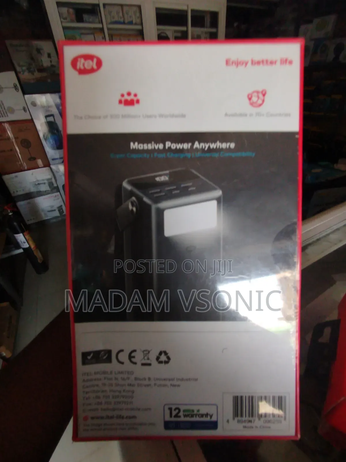 Itel 60000mAh 65W Power Bank