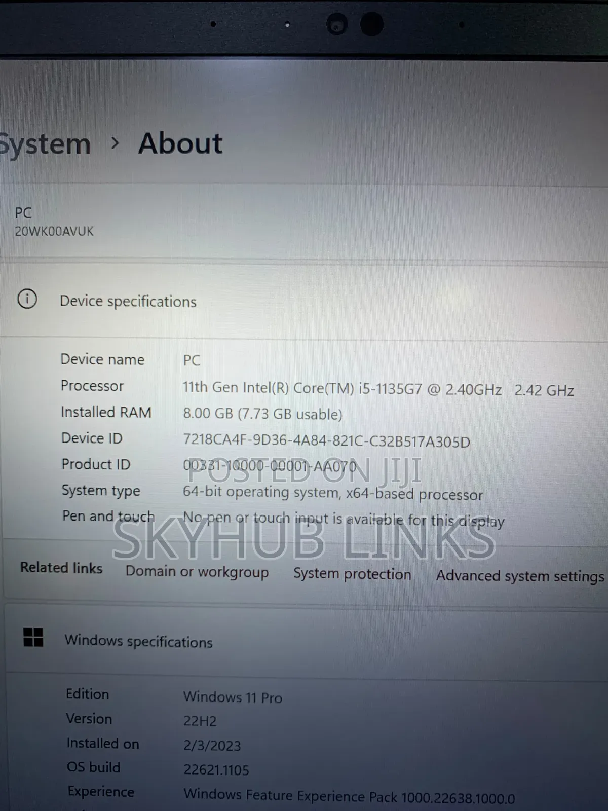 Laptop Lenovo ThinkPad X13 Gen 2 8GB Intel Core i5 SSD 256GB