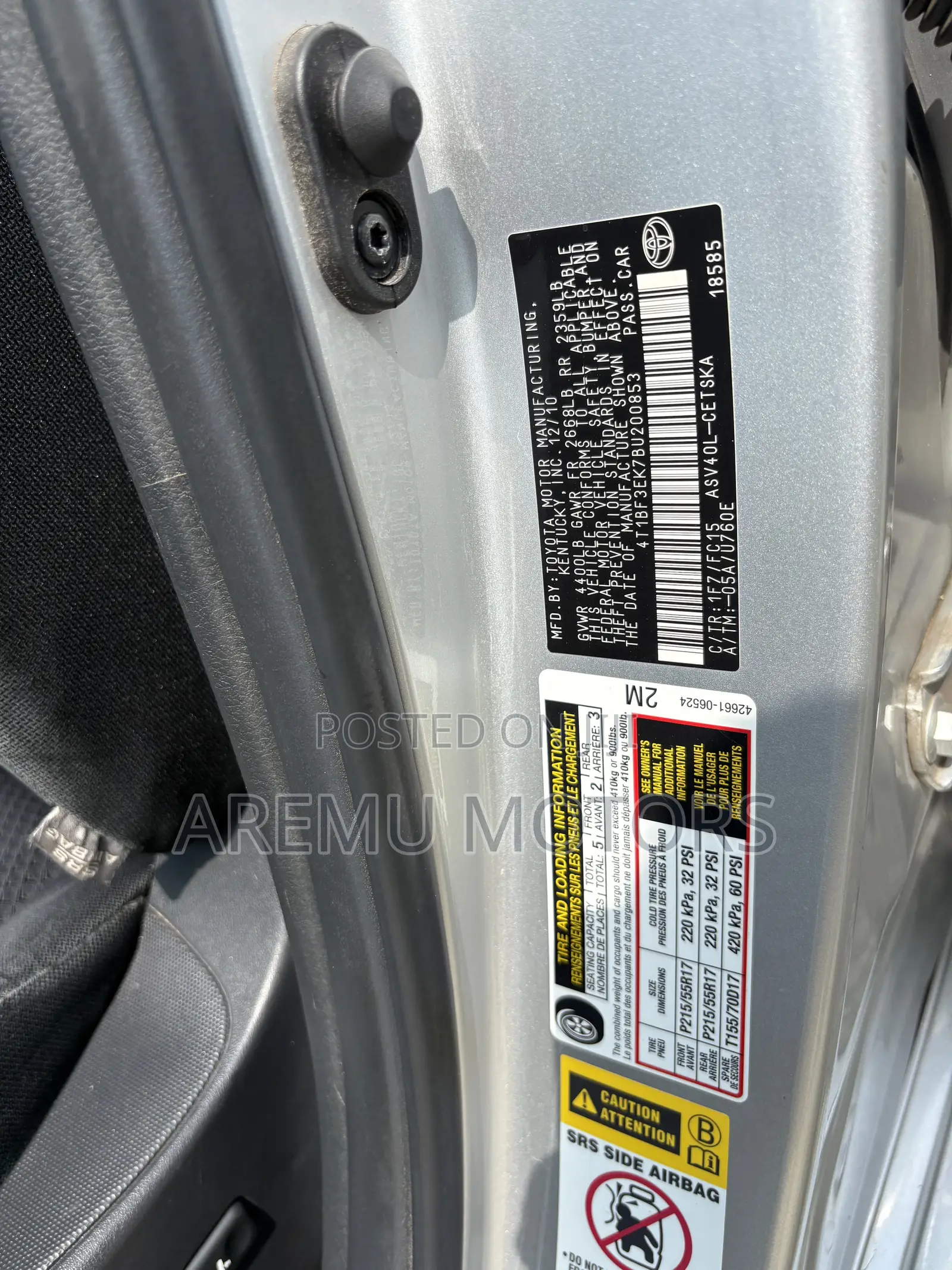 Toyota Camry SE 4dr Sedan (2.5L 4cyl 6A) 2011 Silver