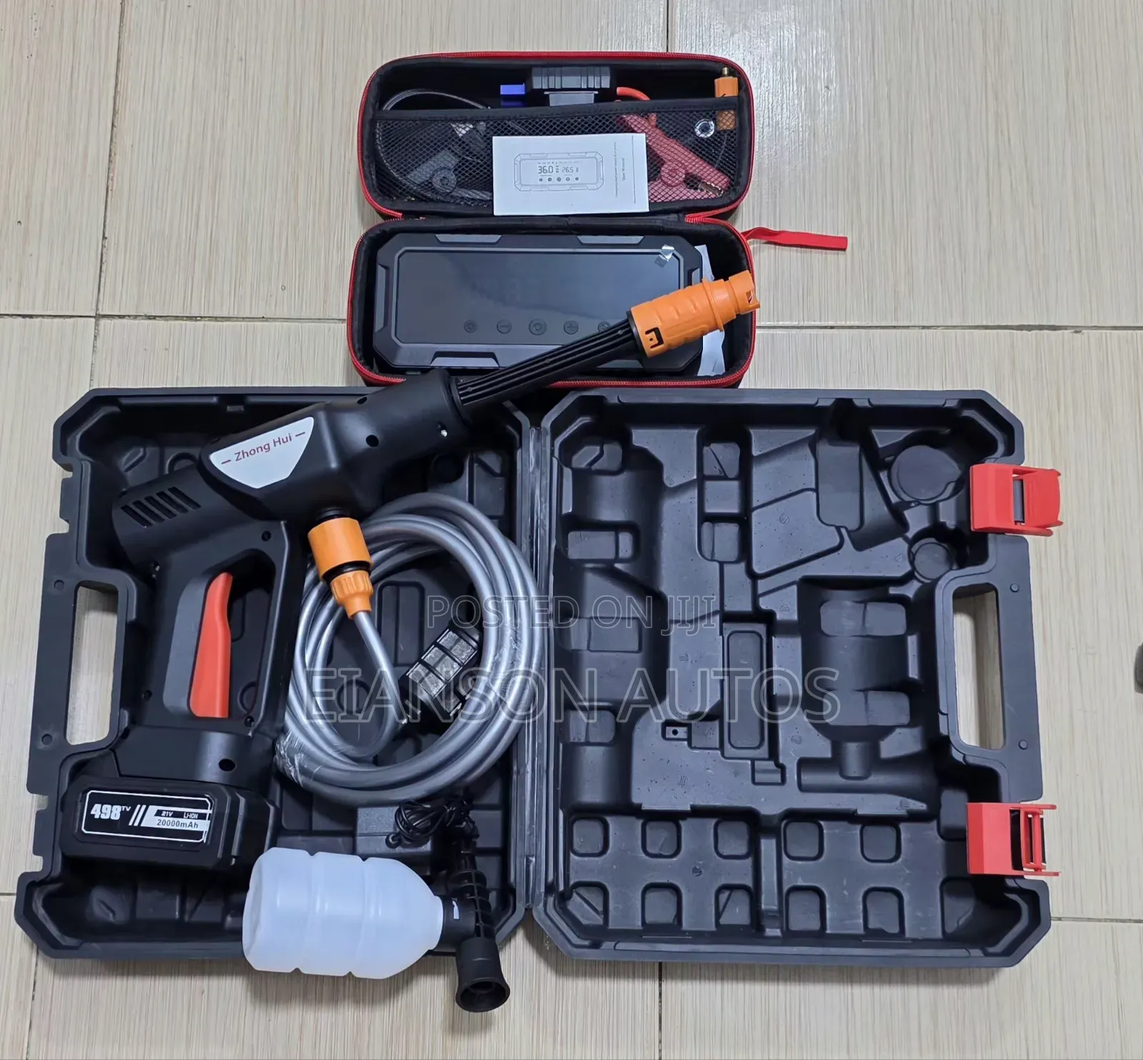 Car Washer and Car Jumpstarter