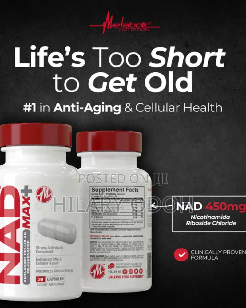Micro Ingredients NAD+ 500mg and Resveratrol 240 Capsules