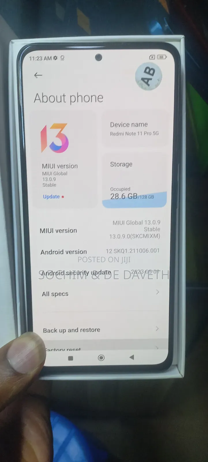 Xiaomi Redmi Note 11 Pro 5G 128 GB Black