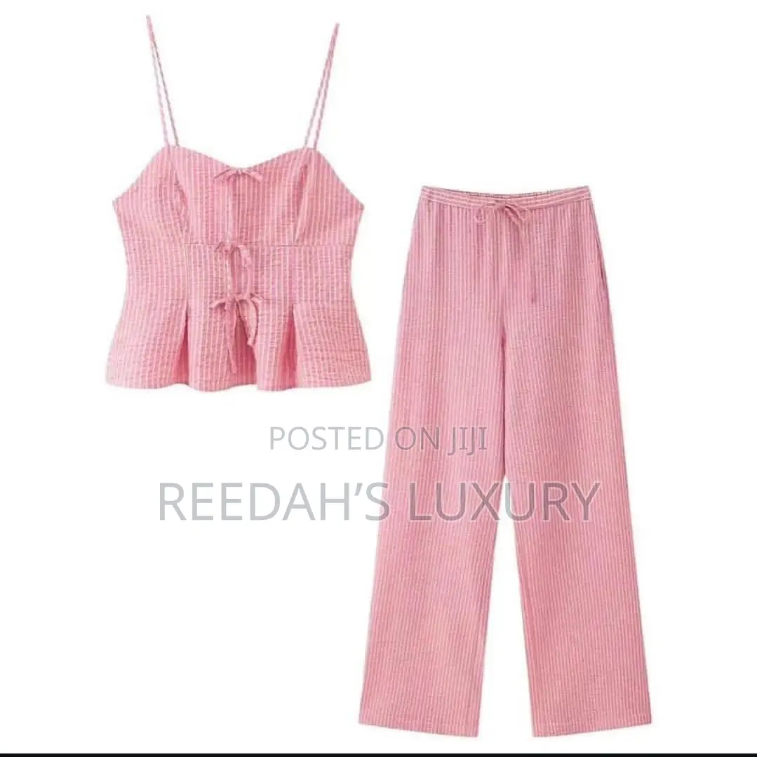 Pleated Cami Two Piece Set