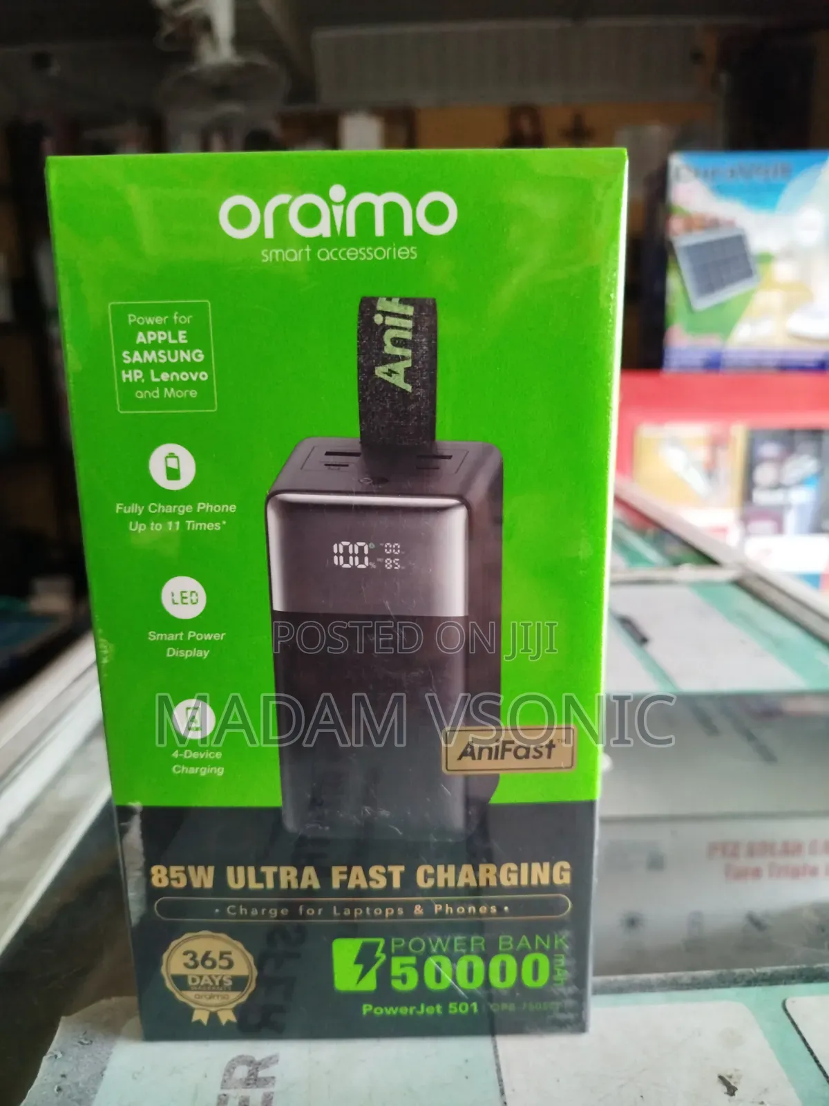 Oraimo 50000mAh 85W Fast Charging PowerBank