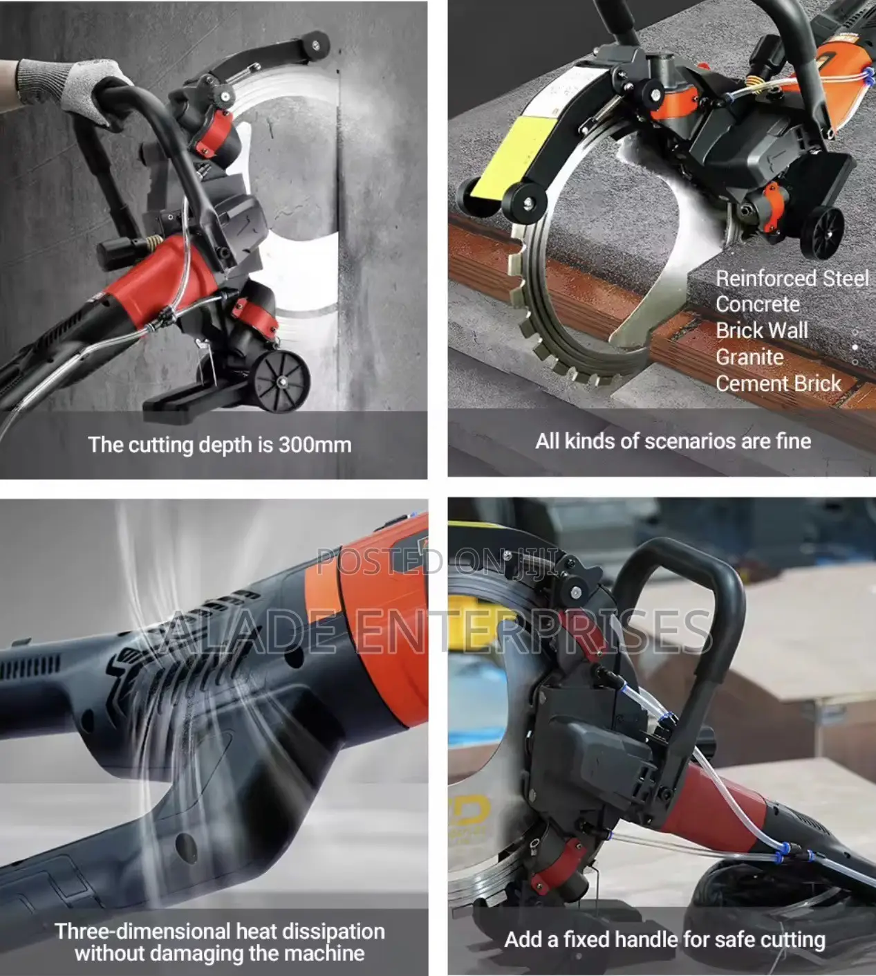 Electric Power Concrete Cutter 400mm Brushless Ring Saw