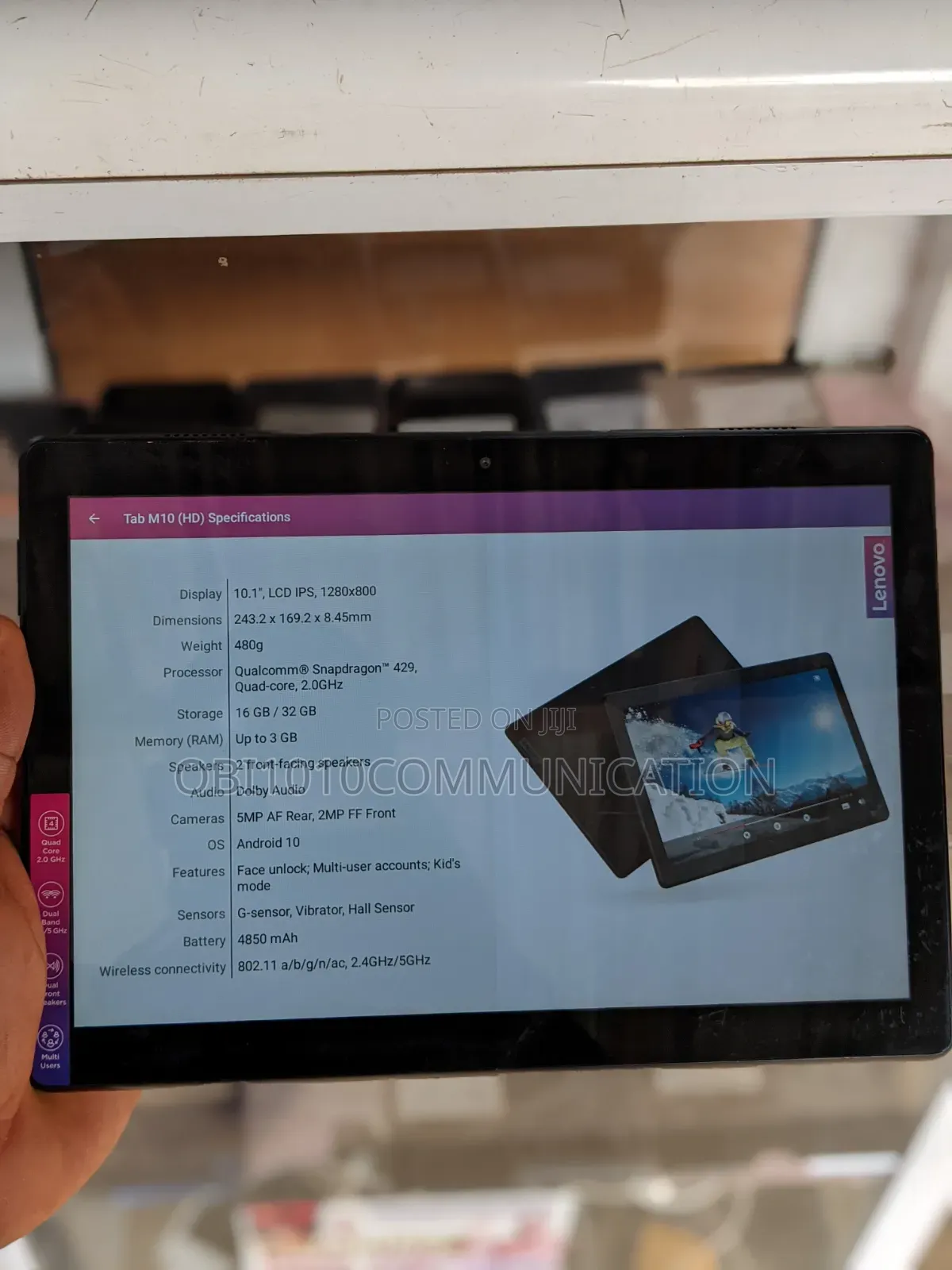 Lenovo Tab M10 16 GB Black