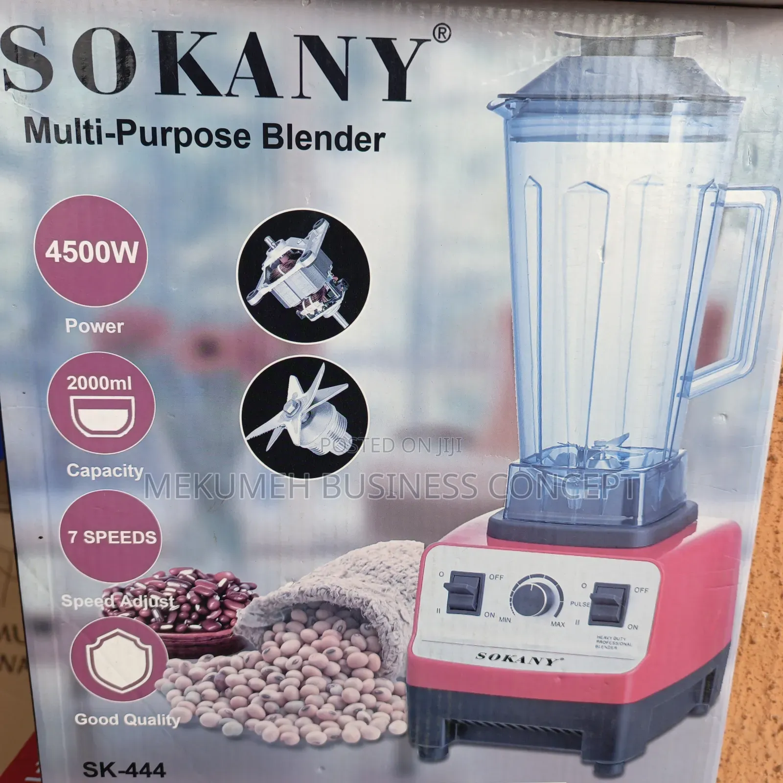 Sokany Commercial Blender Heavy Duty Juicer 2 Liter