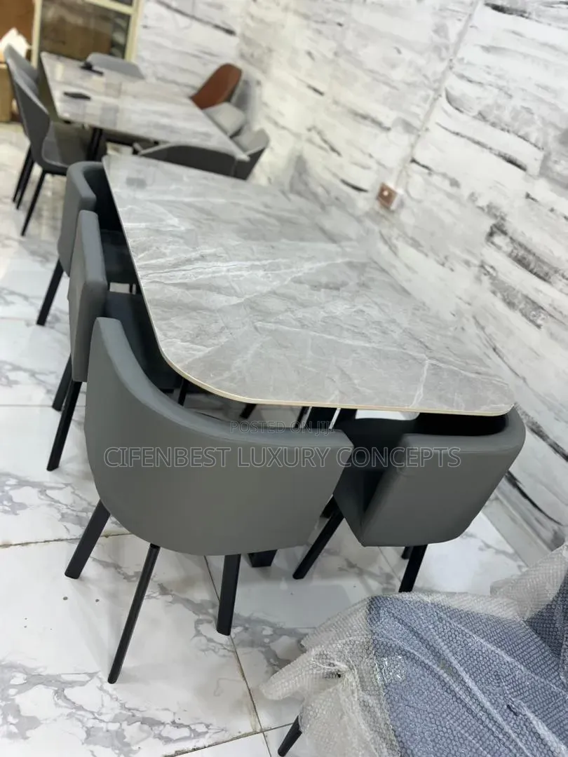 Stylish Six Seaters Dinning Table With Chair Set