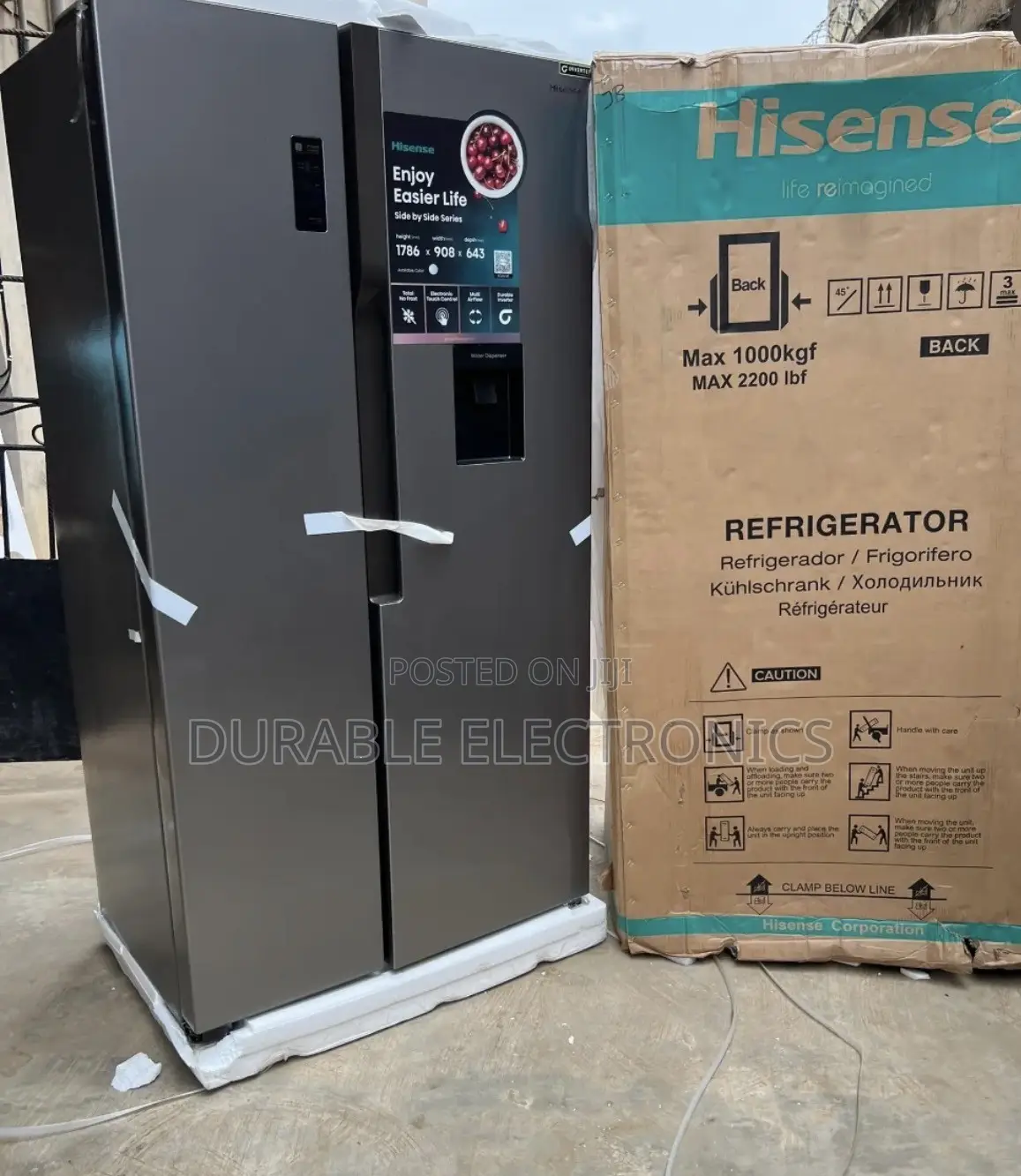 Hisense Side by Side Refrigerator