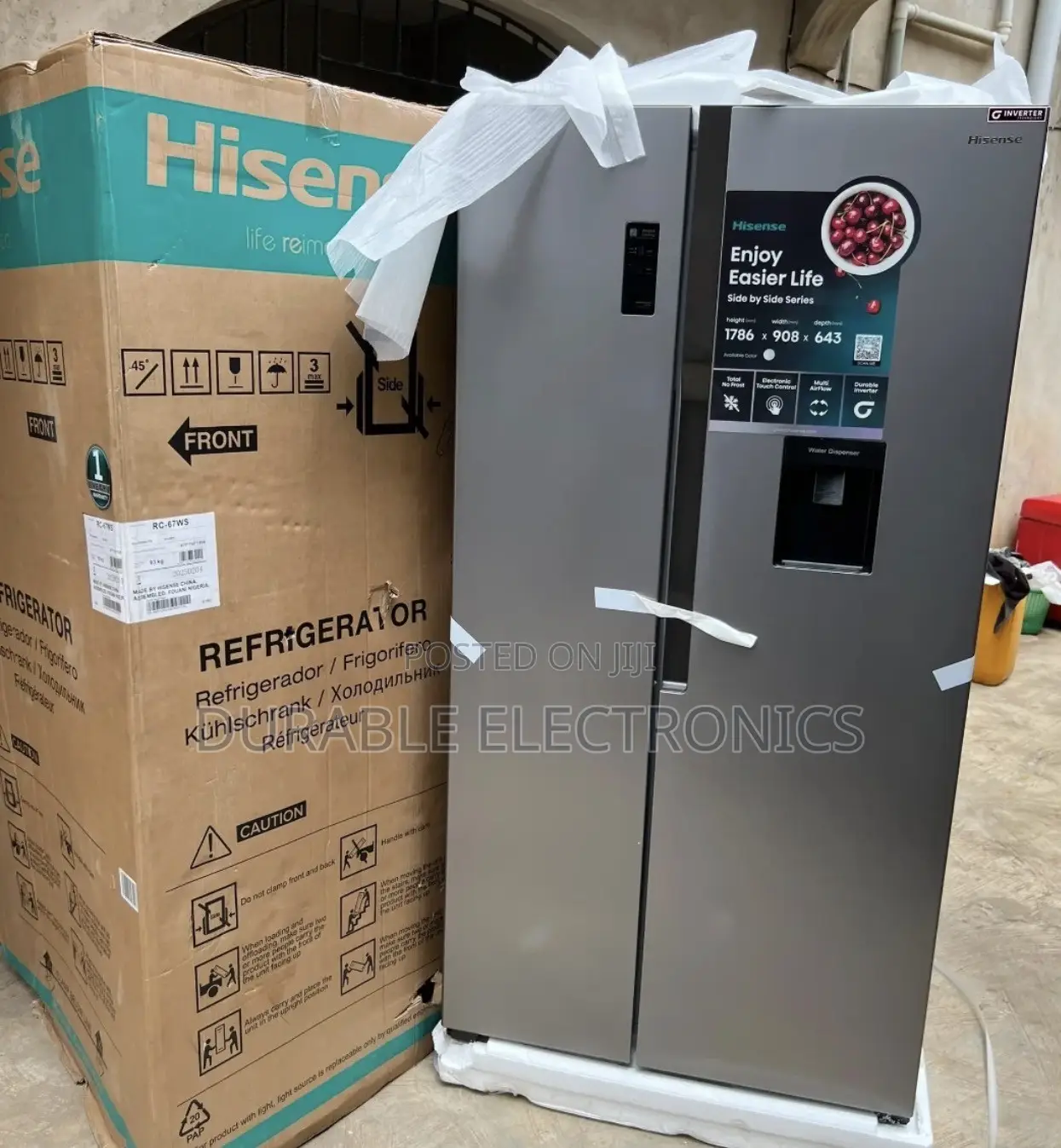 Hisense Side by Side Refrigerator